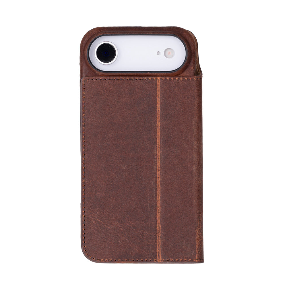 Decatur iPhone 17 Air Leather Folio Wallet Case