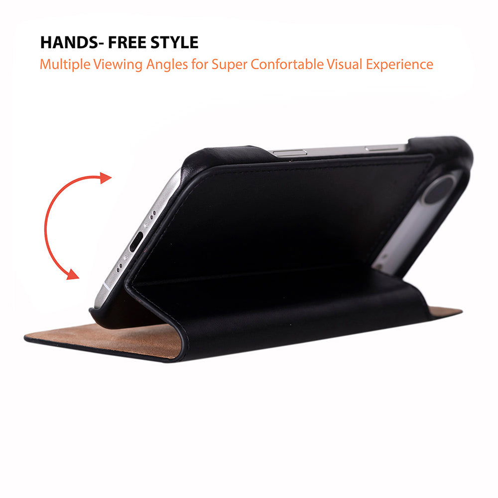 Decatur iPhone 17 Air Leather Folio Wallet Case