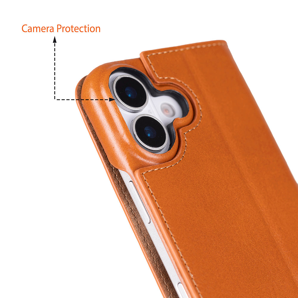 Decatur iPhone 17 Leather Folio Wallet Case