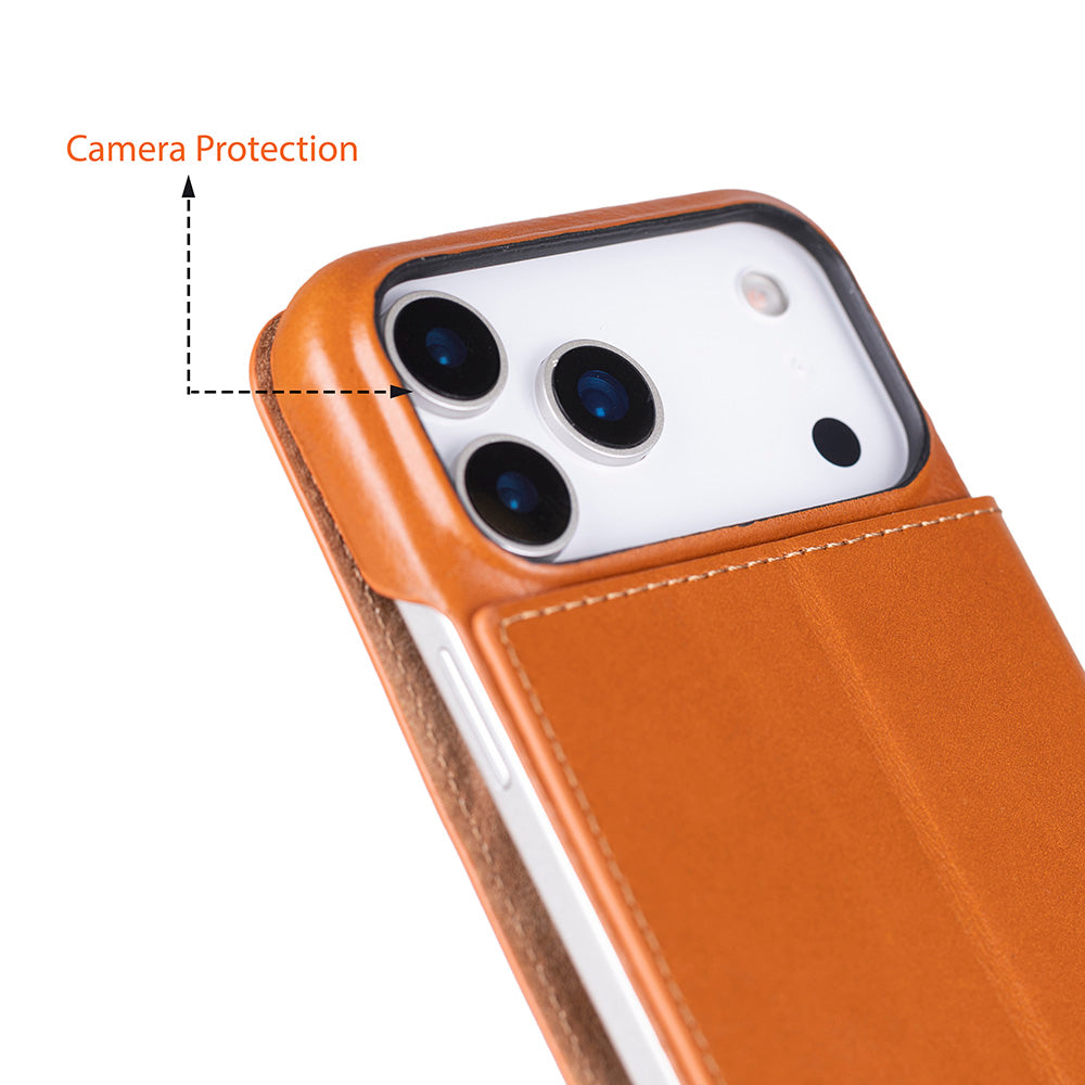 Decatur iPhone 17 Pro Max Leather Folio Case