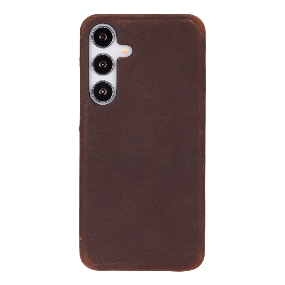 Marion Leather Samsung Galaxy S25 Case - Ultra Thin - TORONATA - #color_antic-brown
