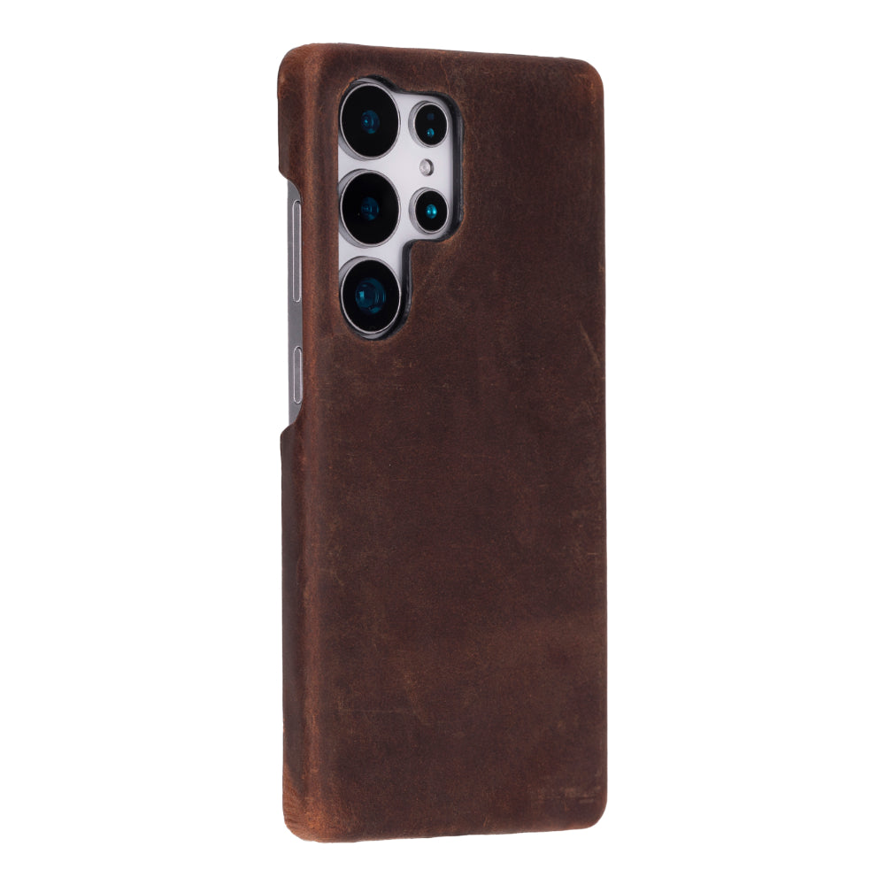 Marion Samsung Galaxy S25 Ultra Leather Case - Ultra Thin - TORONATA - #color_antic-brown