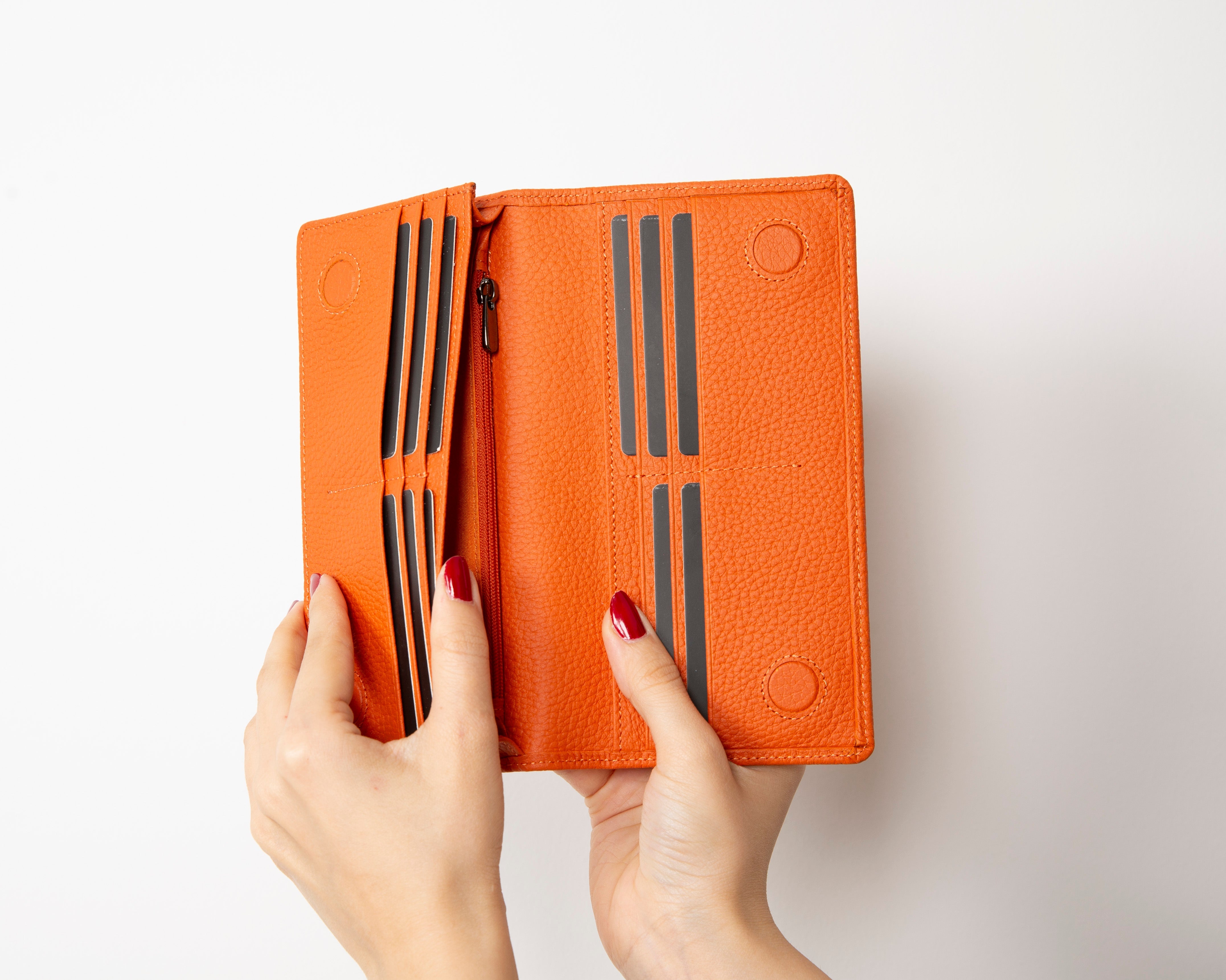 Sedona Leather Women’s Wallet - #color_orange