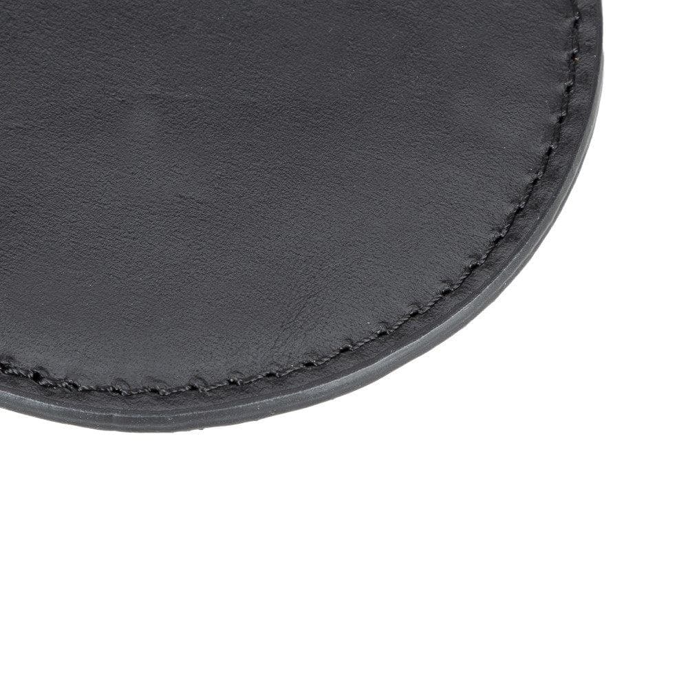 Tucson Genuine Leather Coaster Set of 5 with Holder - Premium Cup Coasters
