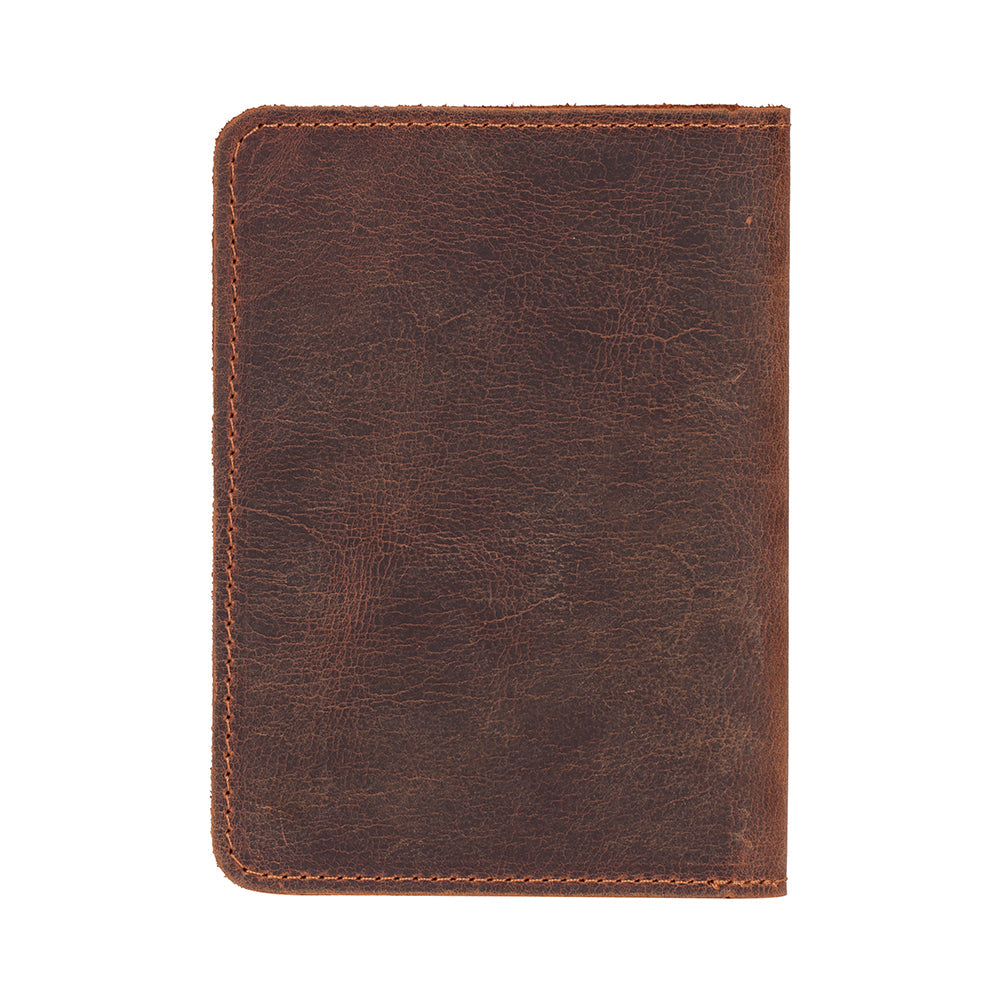 Yuma Genuine Leather Passport Wallet - Handmade Travel Document Holder