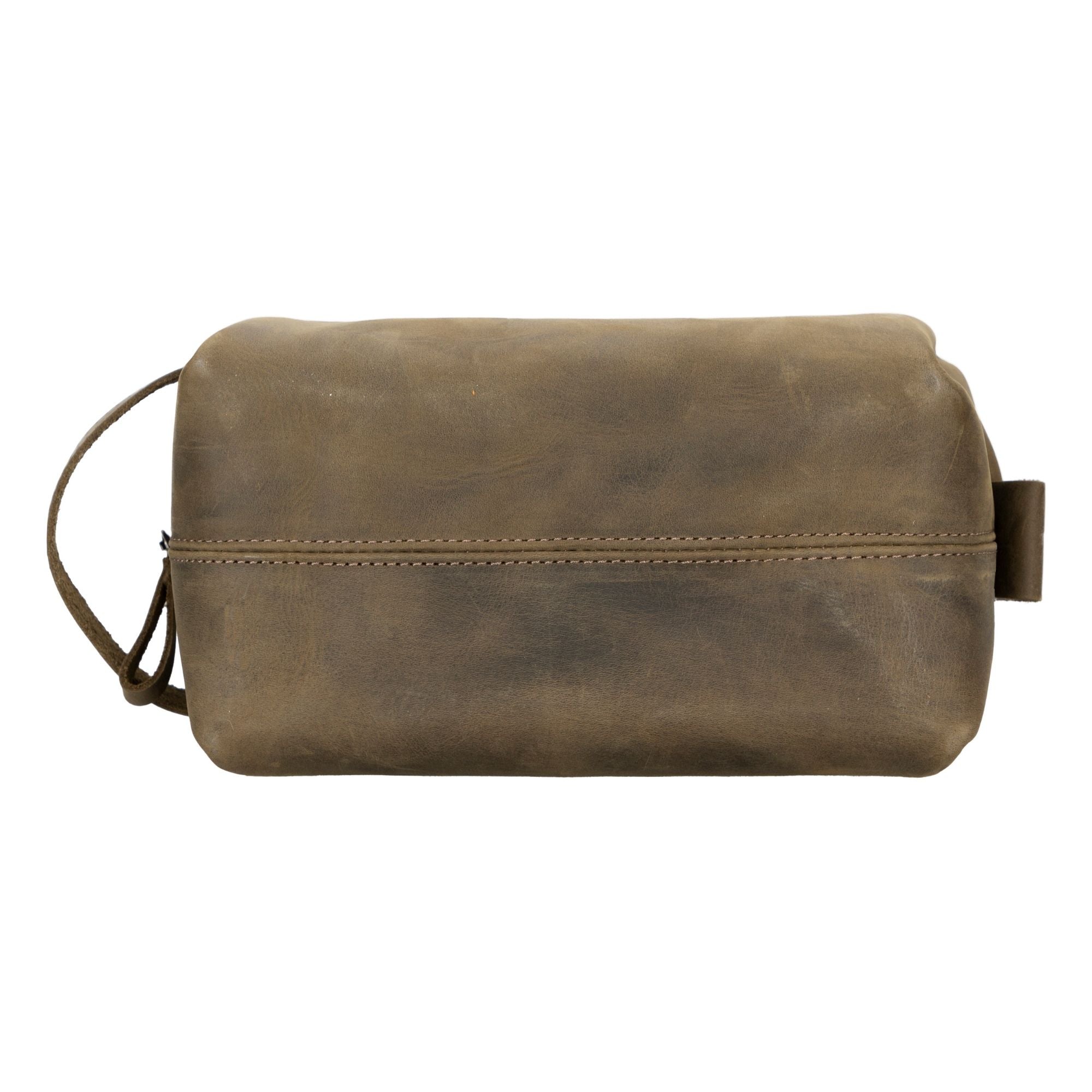 oswego men's leather dopp kit & small travel handbag - toronata -