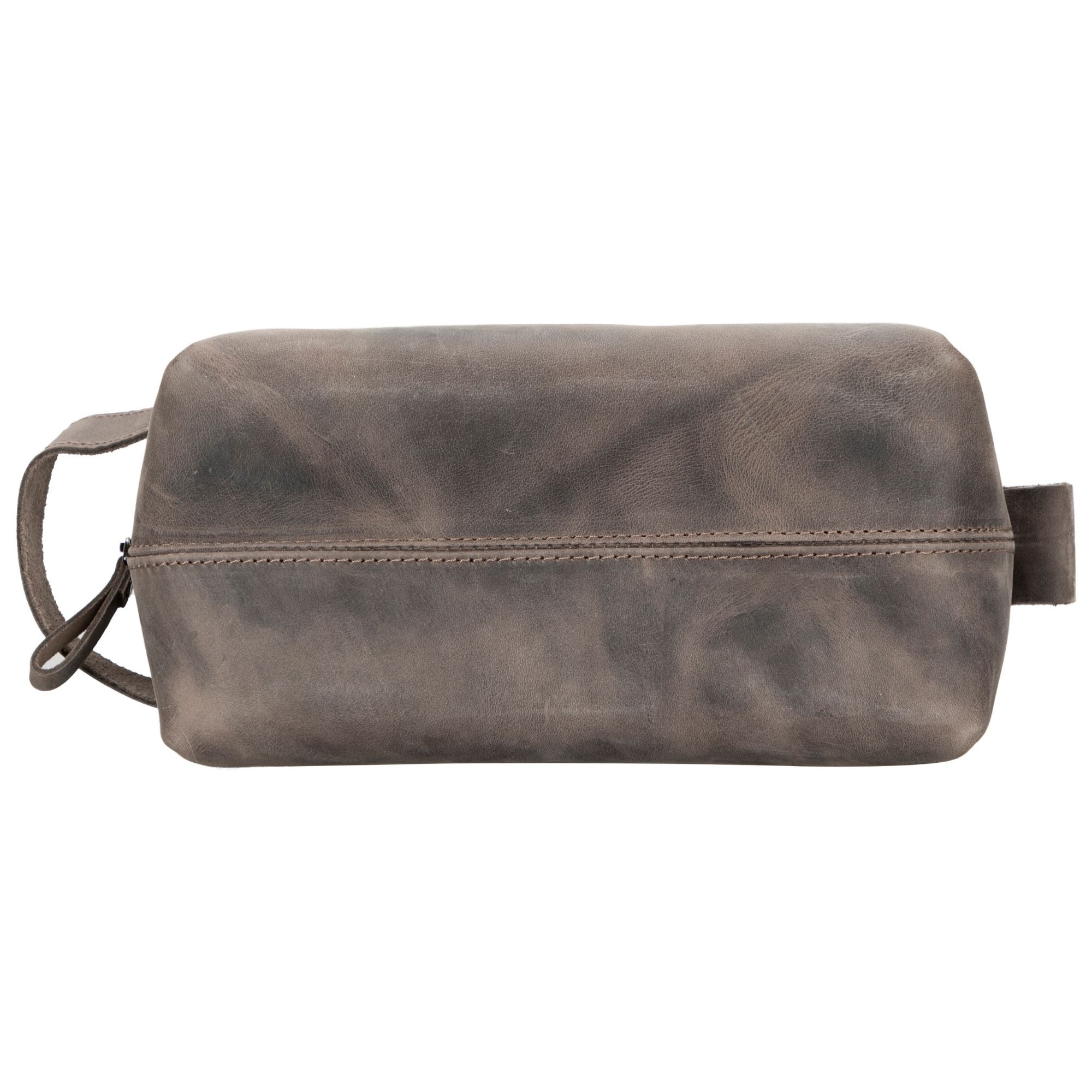 oswego men's leather dopp kit & small travel handbag - toronata -