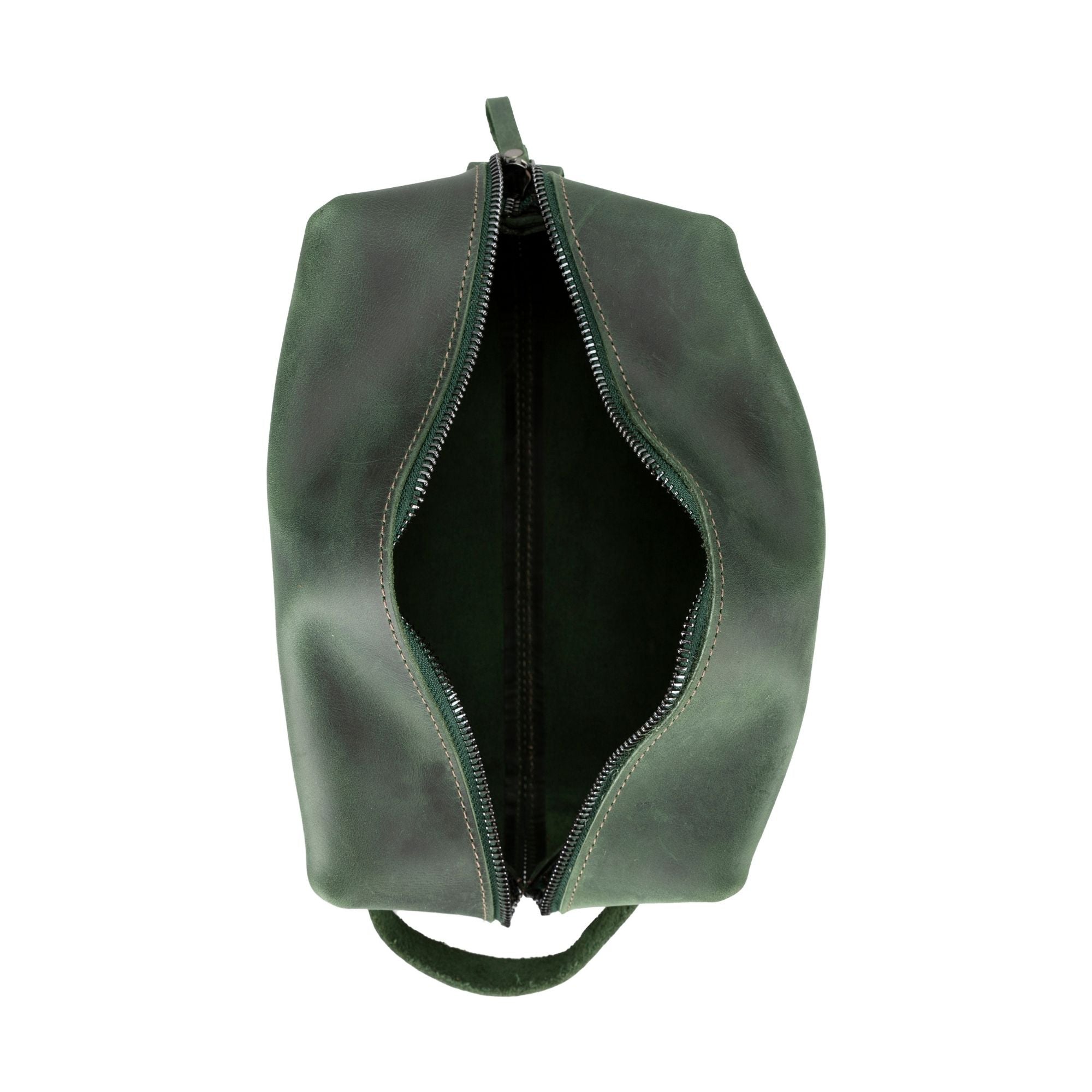 oswego men's leather dopp kit & small travel handbag - toronata -