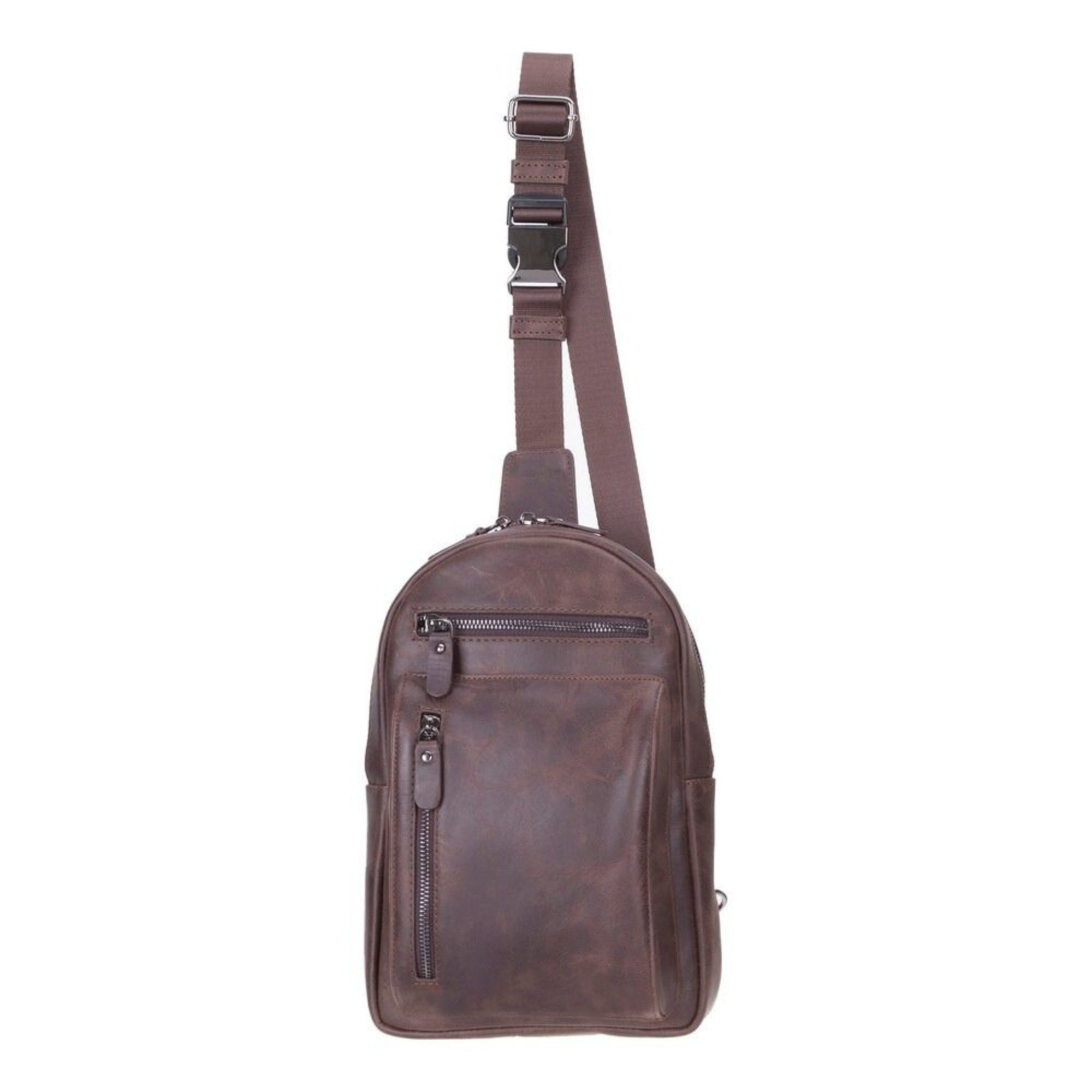 Athens Unisex Leather Cross Bag - TORONATA -