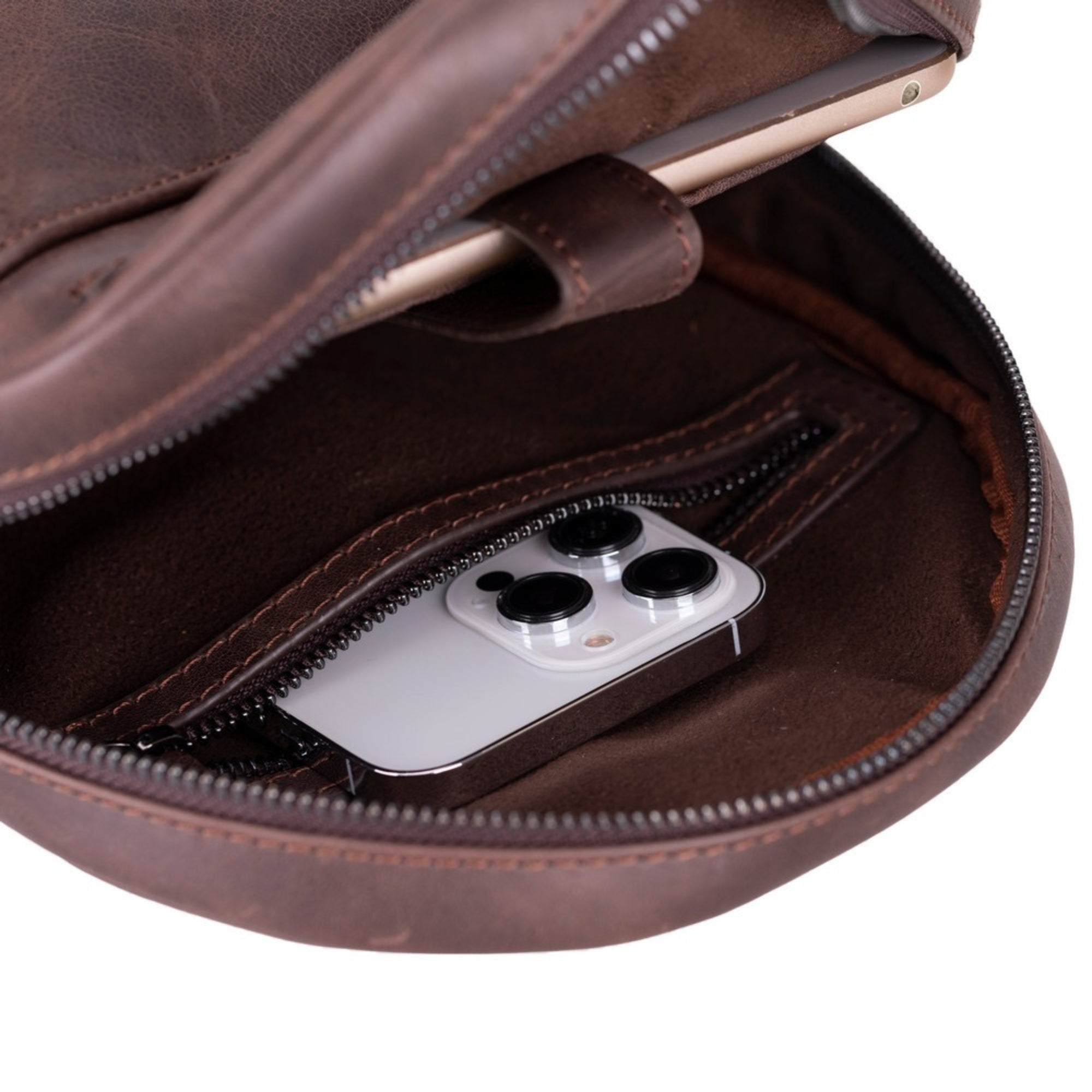 Athens Unisex Leather Cross Bag - TORONATA -