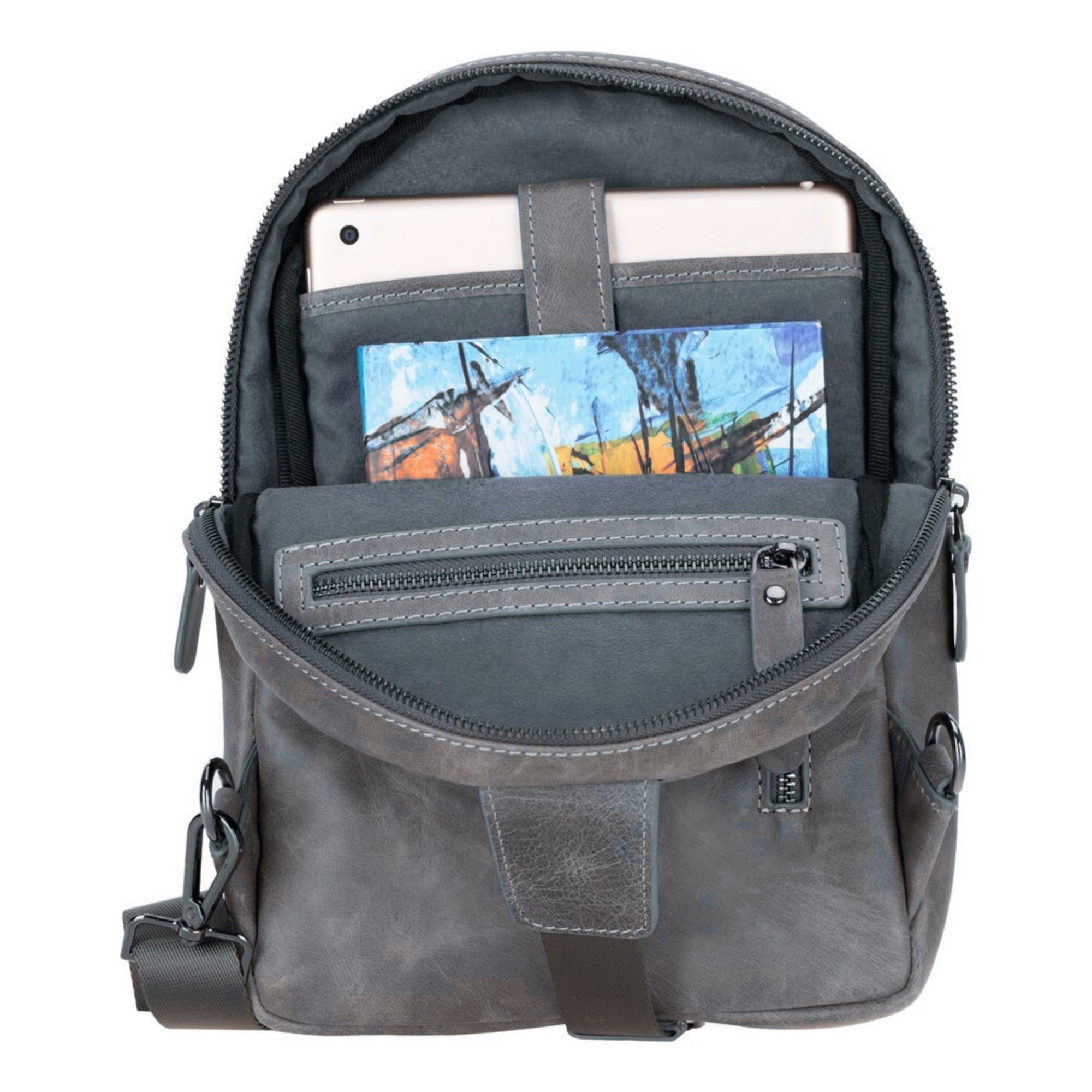 Athens Unisex Leather Cross Bag - TORONATA -