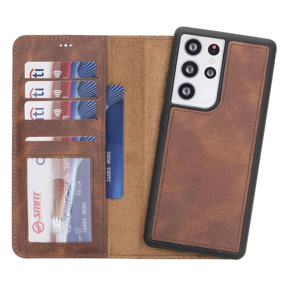 Magic Samsung Galaxy S21 FE (Fan Edition) Leather Detachable Wallet Case - TORONATA - color_