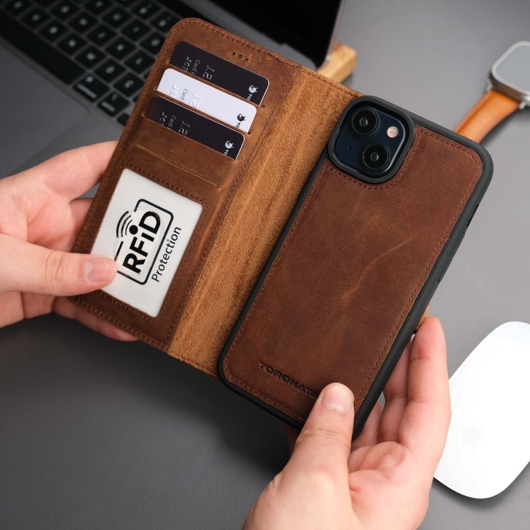 Casper iPhone 17 Wallet Case Leather MagSafe - TORONATA -
