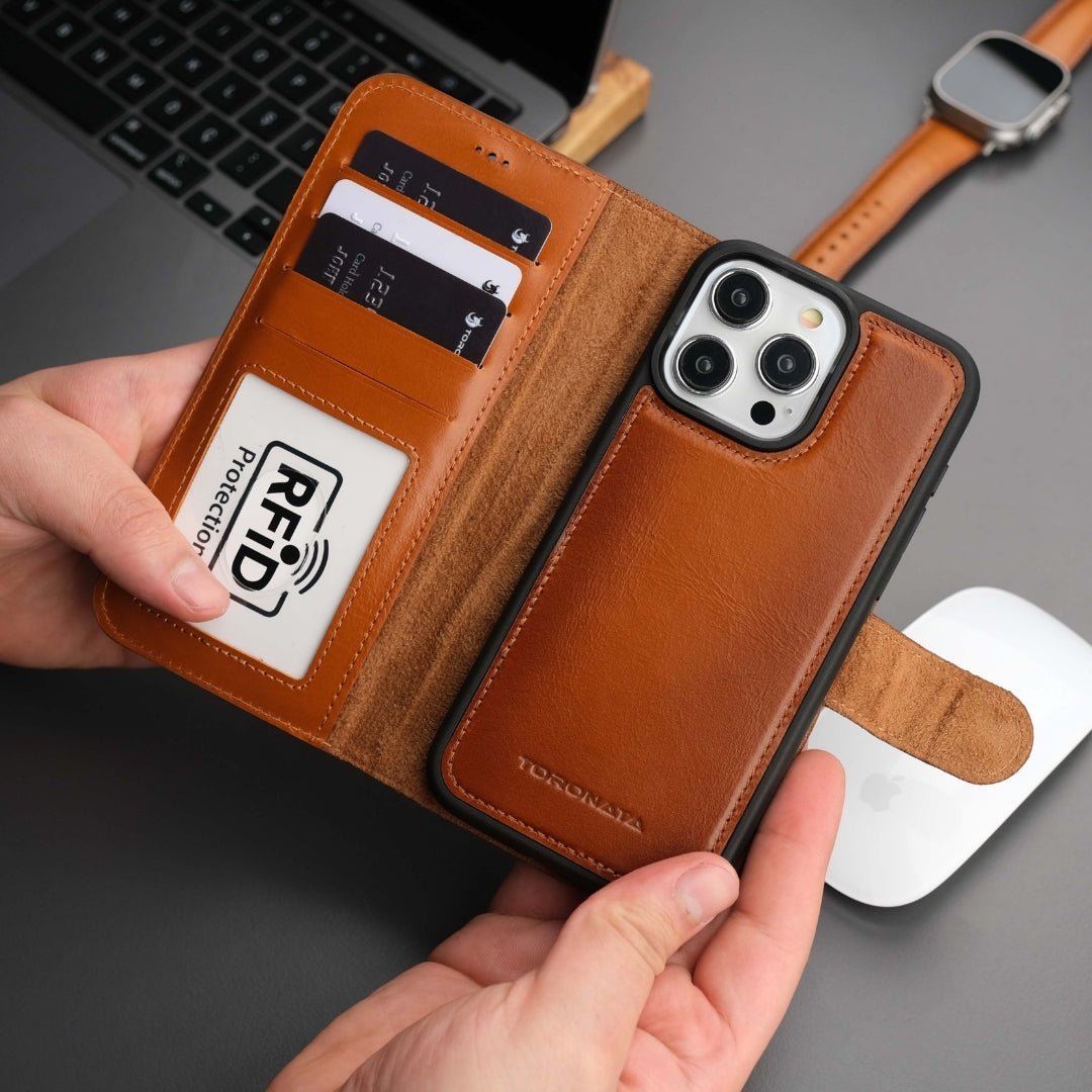 Casper iPhone 16 Pro Max Wallet Case Leather MagSafe Casper iPhone 16 Pro Max Wallet Case Leather MagSafe