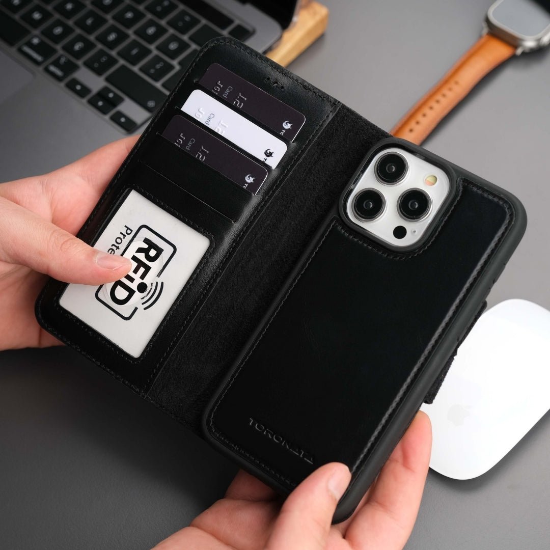 Casper iPhone 16 Pro Wallet Case Leather MagSafe - TORONATA -