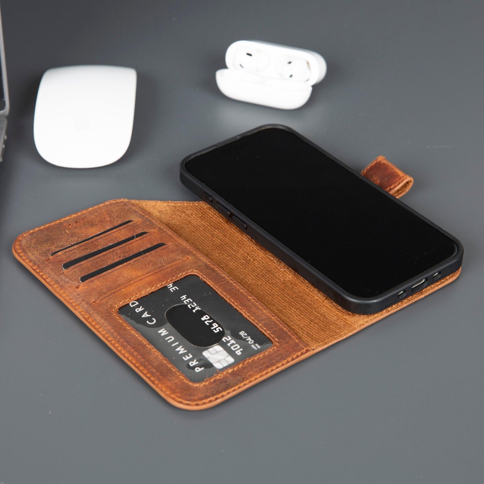 Casper iPhone 17 Air Wallet Case Leather MagSafe - TORONATA -