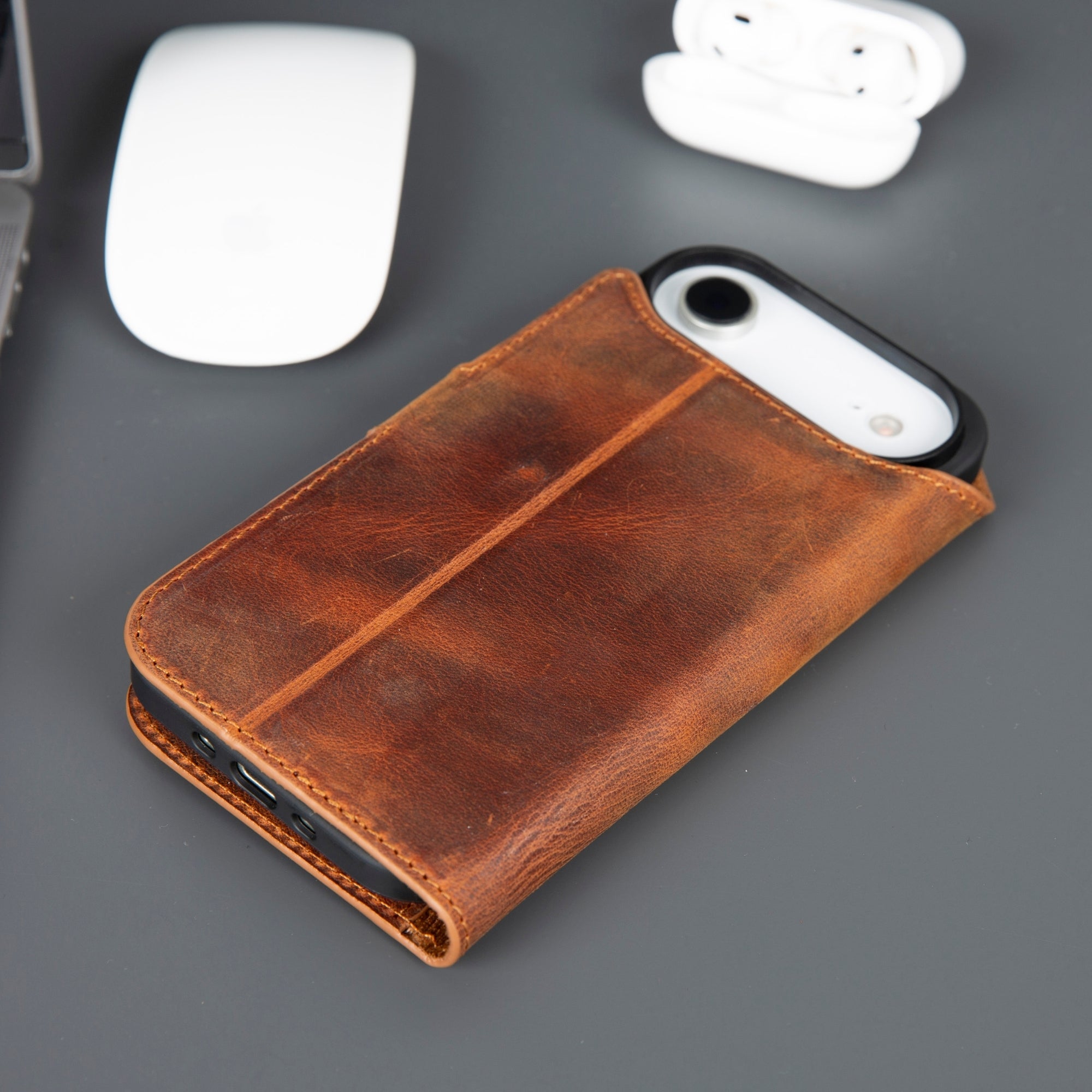 Casper iPhone 17 Air Wallet Case Leather MagSafe - TORONATA -