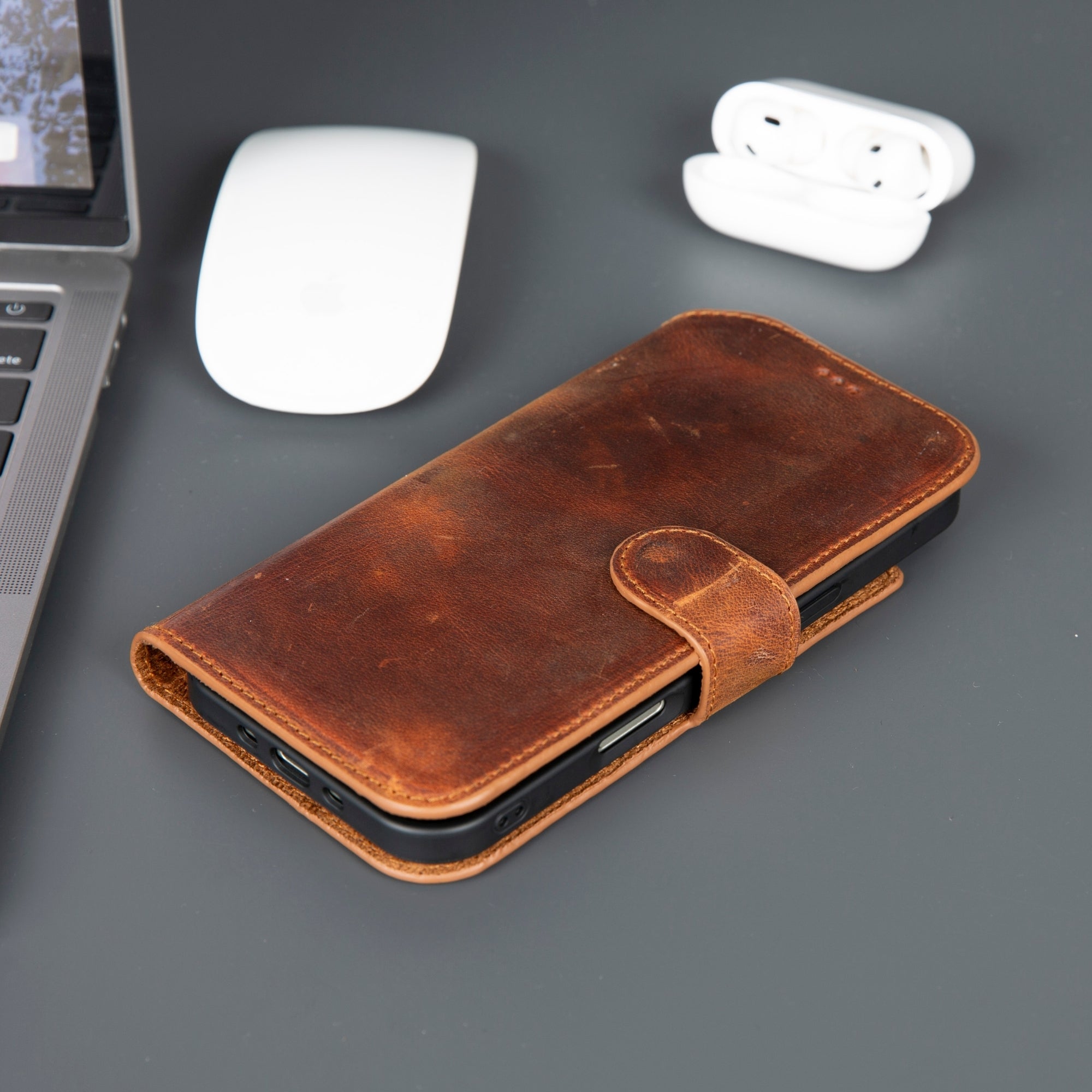 Casper iPhone 17 Air Wallet Case Leather MagSafe - TORONATA -