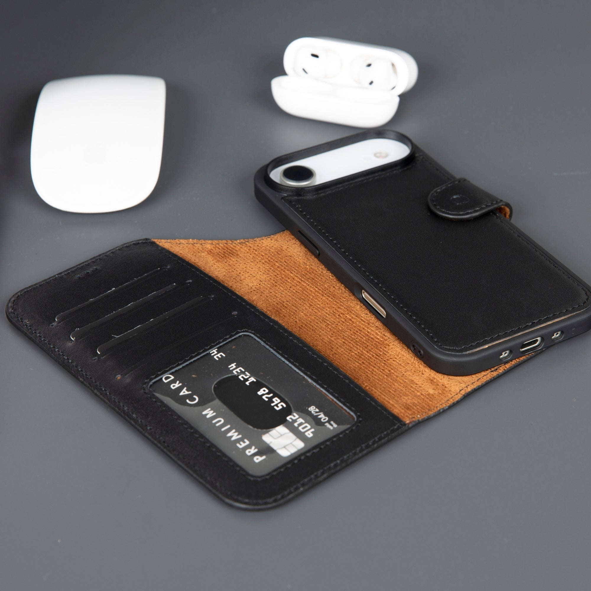 iphone card sleeve Casper iPhone 17 Air Leather Wallet Case – MagSafe Compatible – TORONATA