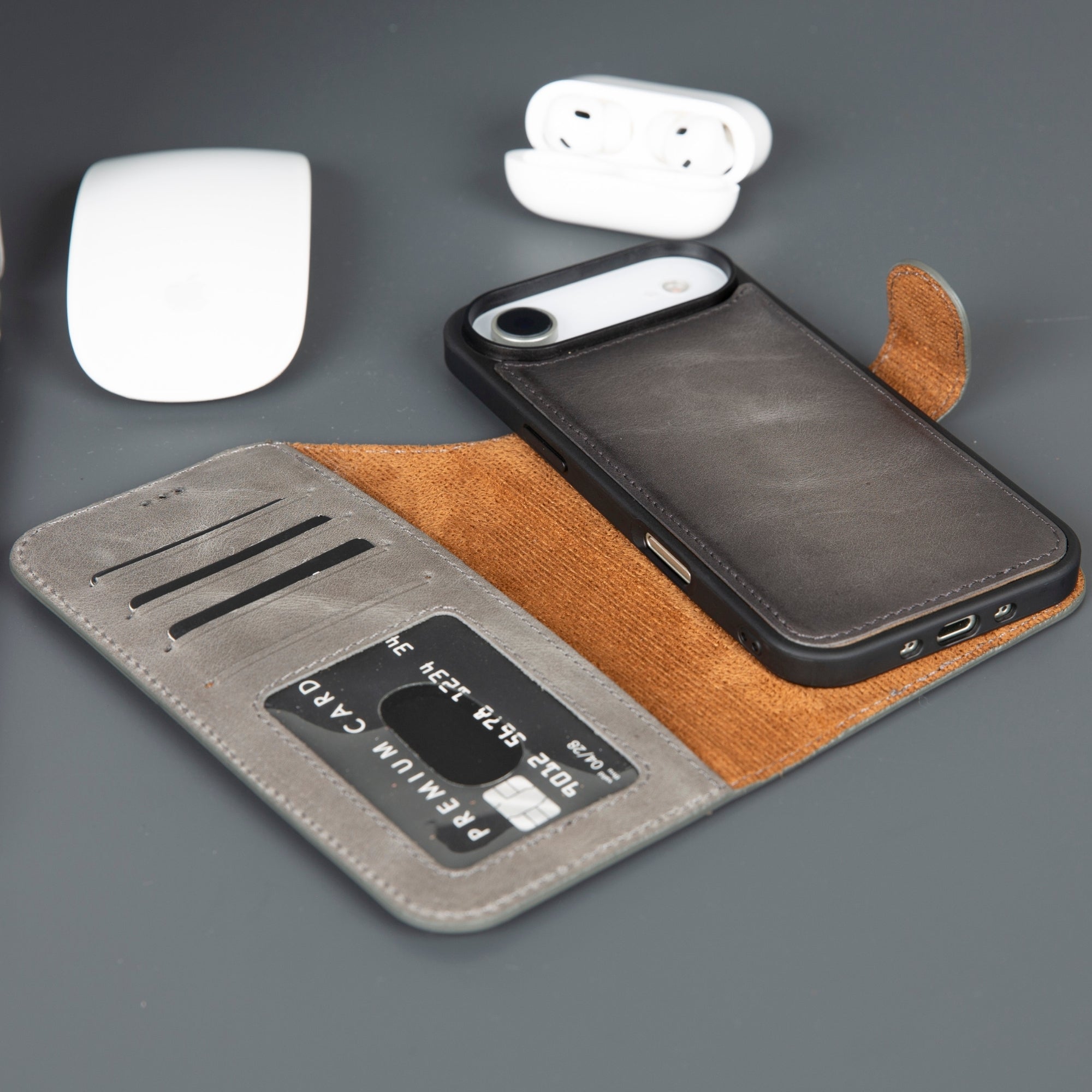 Casper iPhone 17 Air Wallet Case Leather MagSafe - TORONATA -