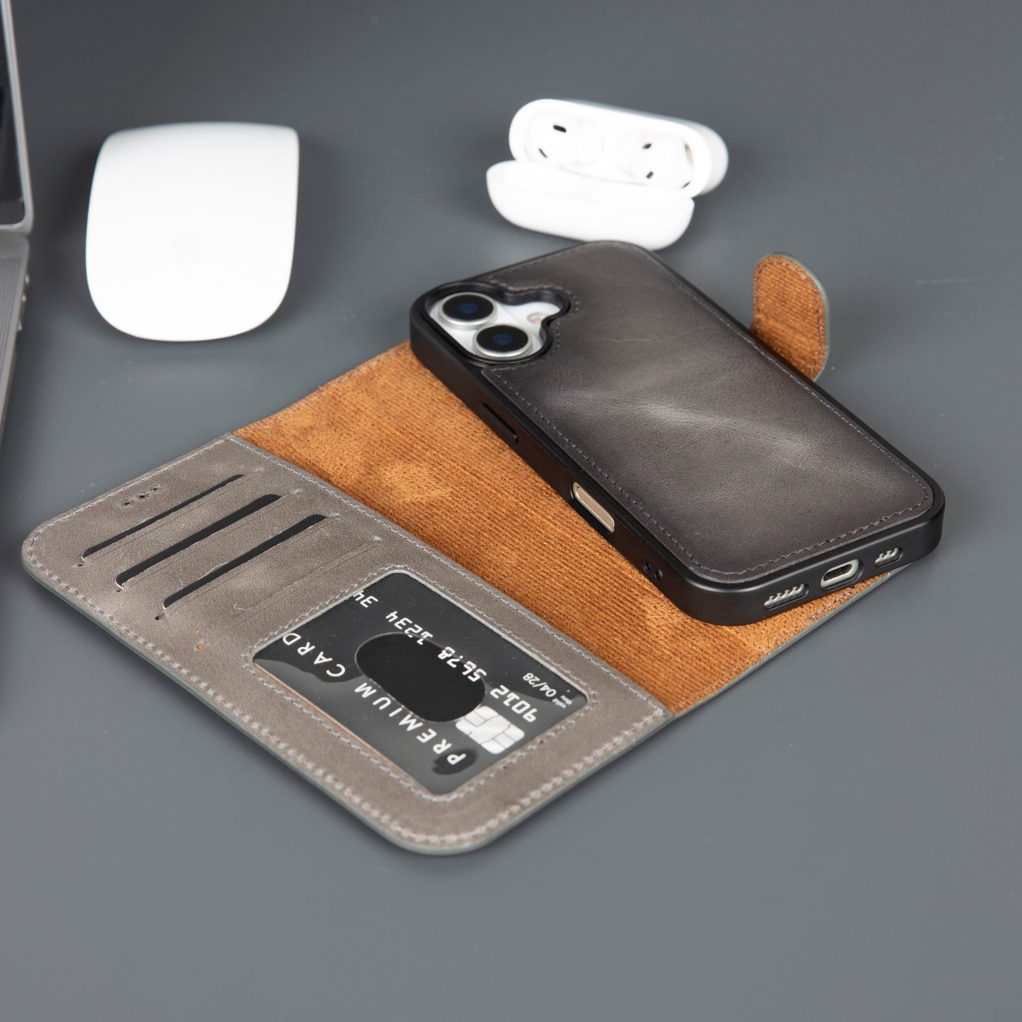 Casper iPhone 17 Wallet Case Leather MagSafe - TORONATA -