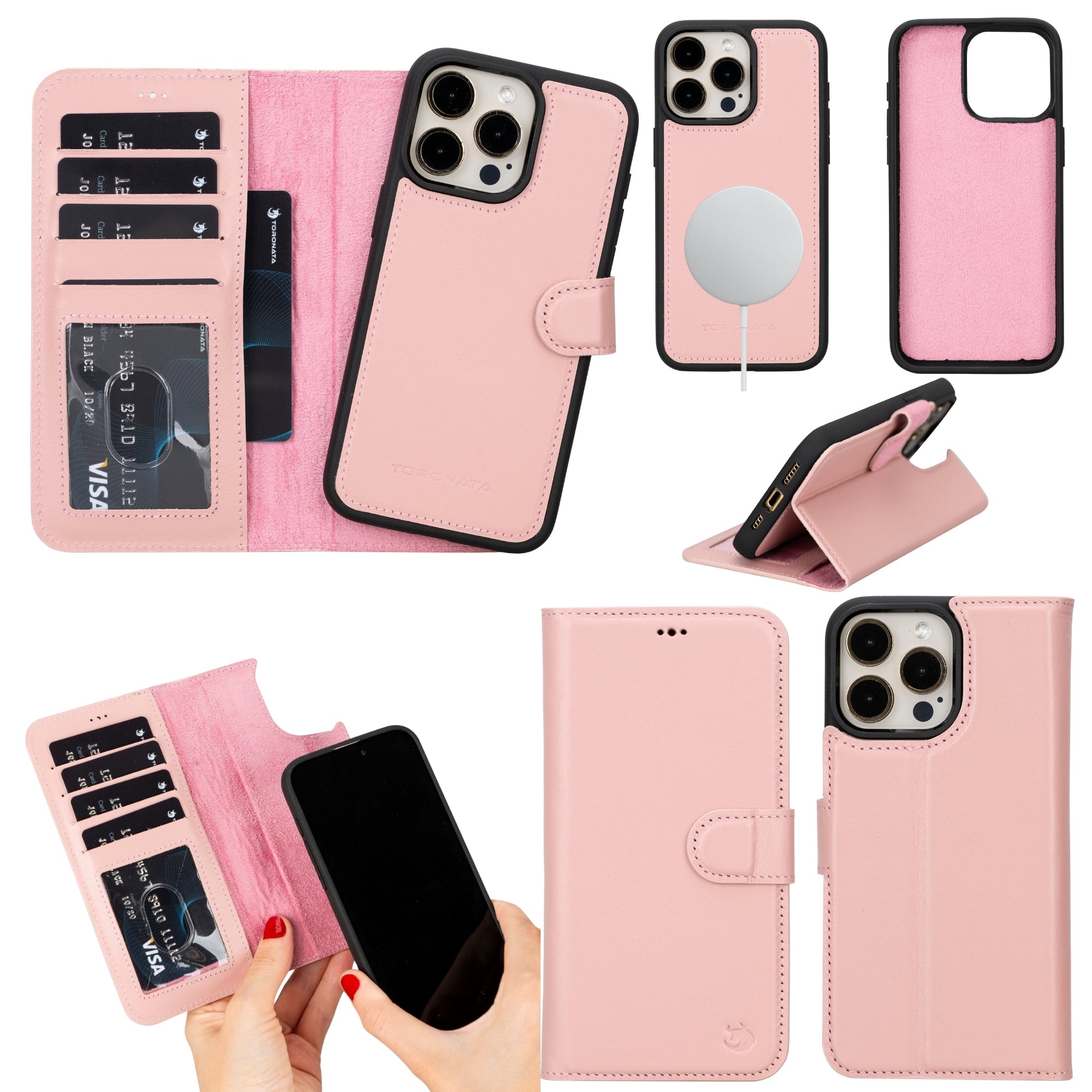 Casper Leather iPhone 15 Pro Wallet Case | MagSafe - TORONATA -