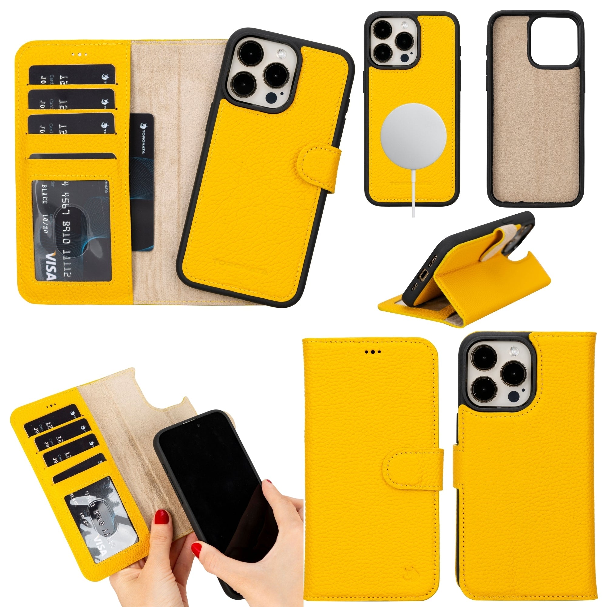 Casper Leather iPhone 15 Pro Wallet Case | MagSafe - TORONATA -