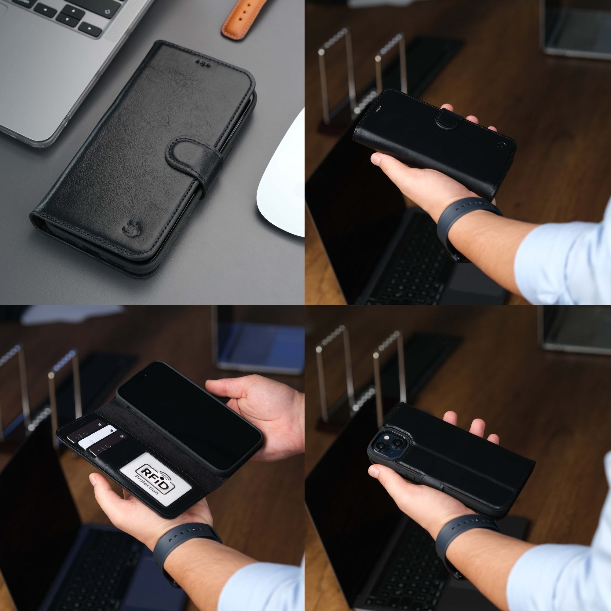 Casper Leather iPhone 15 Wallet Case | MagSafe - TORONATA -