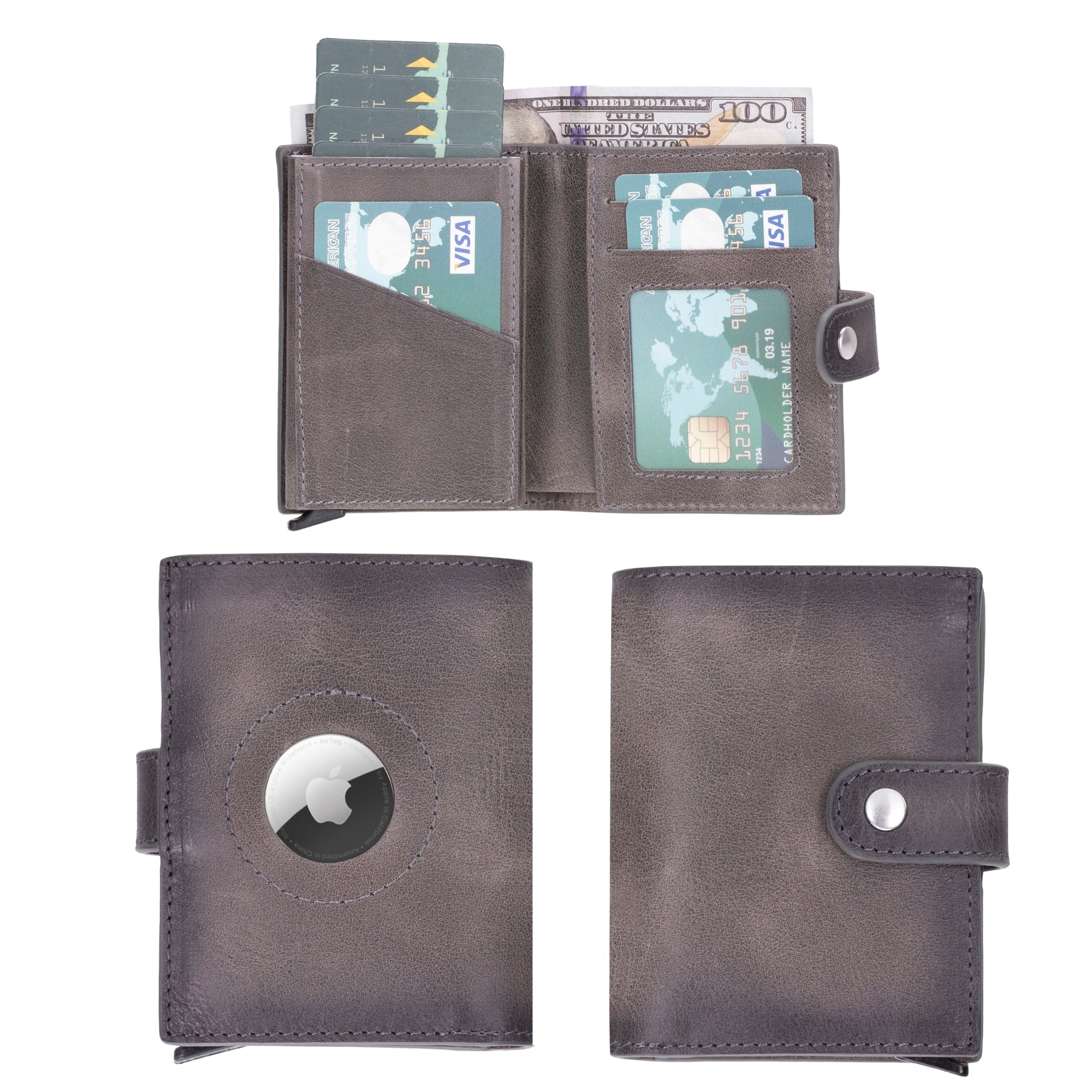 douglas leather pop - up cardholder with compatible apple airtagtoronata -