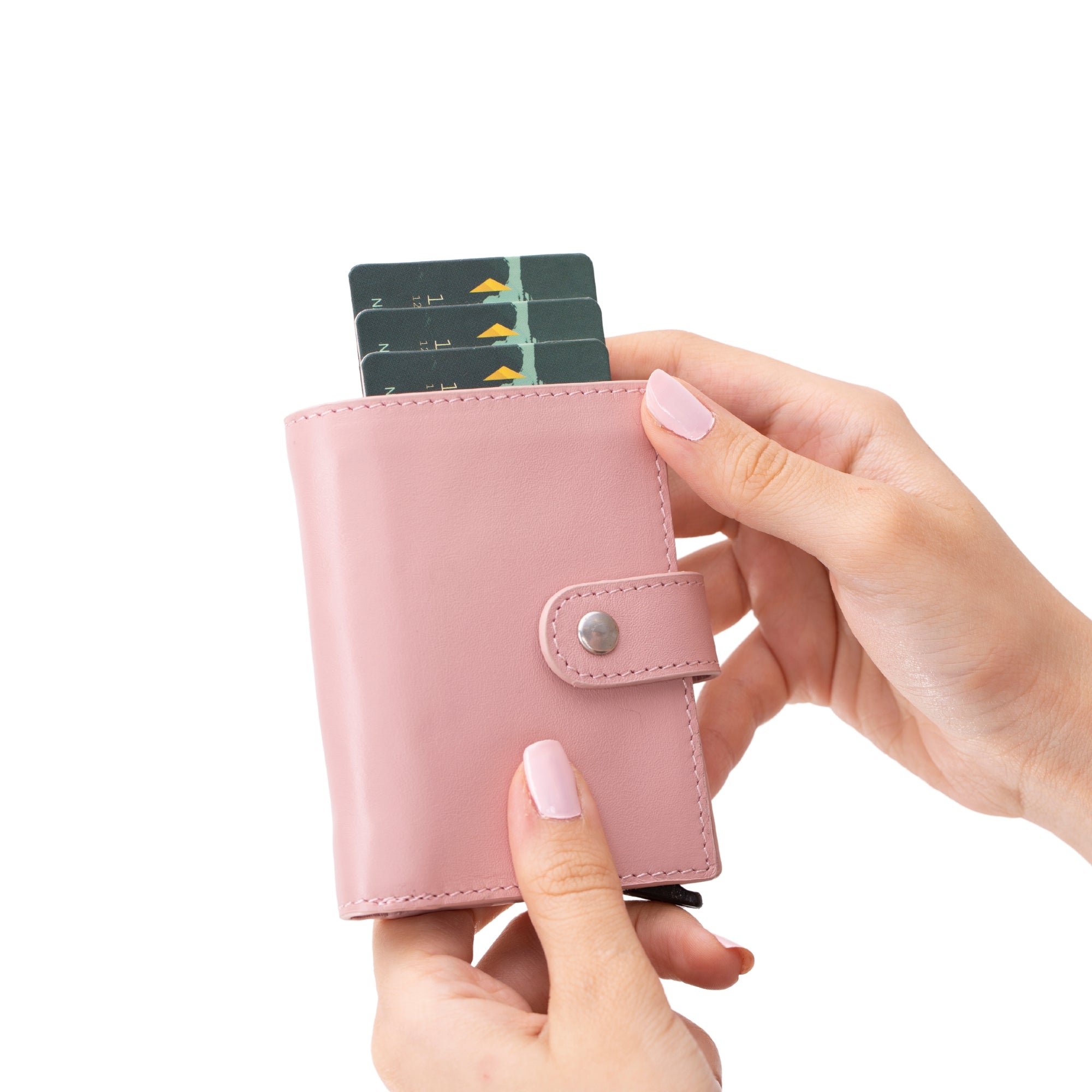 douglas leather pop-up cardholder with compatible apple airtag - toronata -