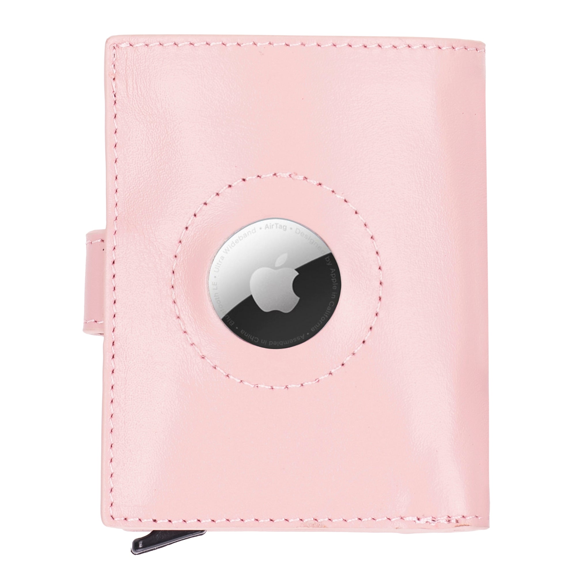 douglas leather pop-up cardholder with compatible apple airtag - toronata -
