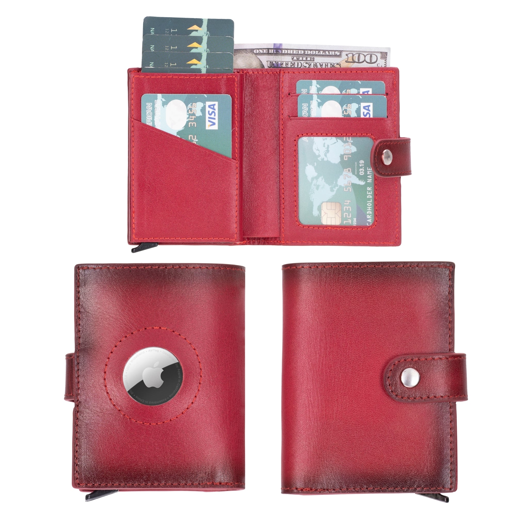 douglas leather pop - up cardholder with compatible apple airtagtoronata -