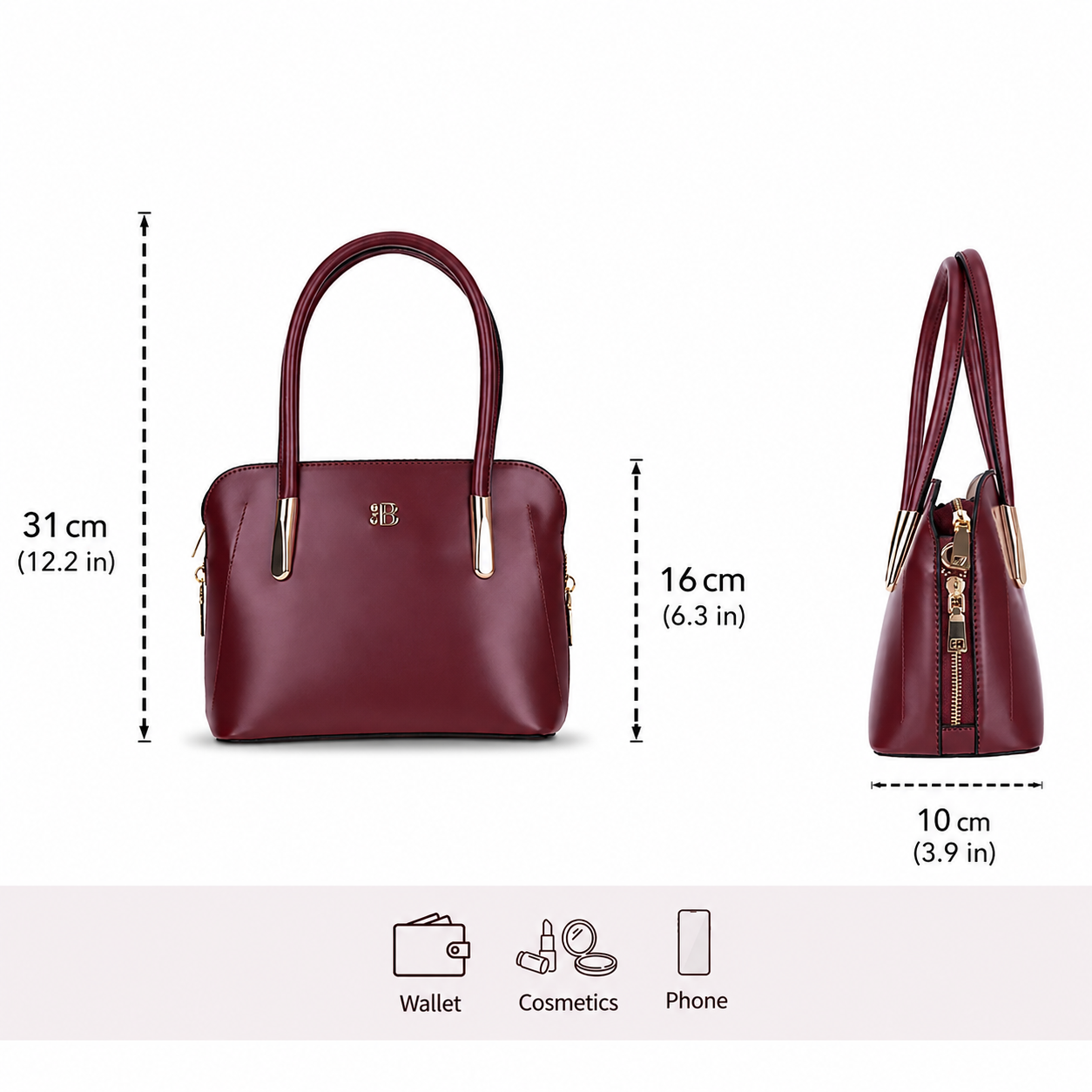 Belmont Satchel Handbag & Crossbody Purse -