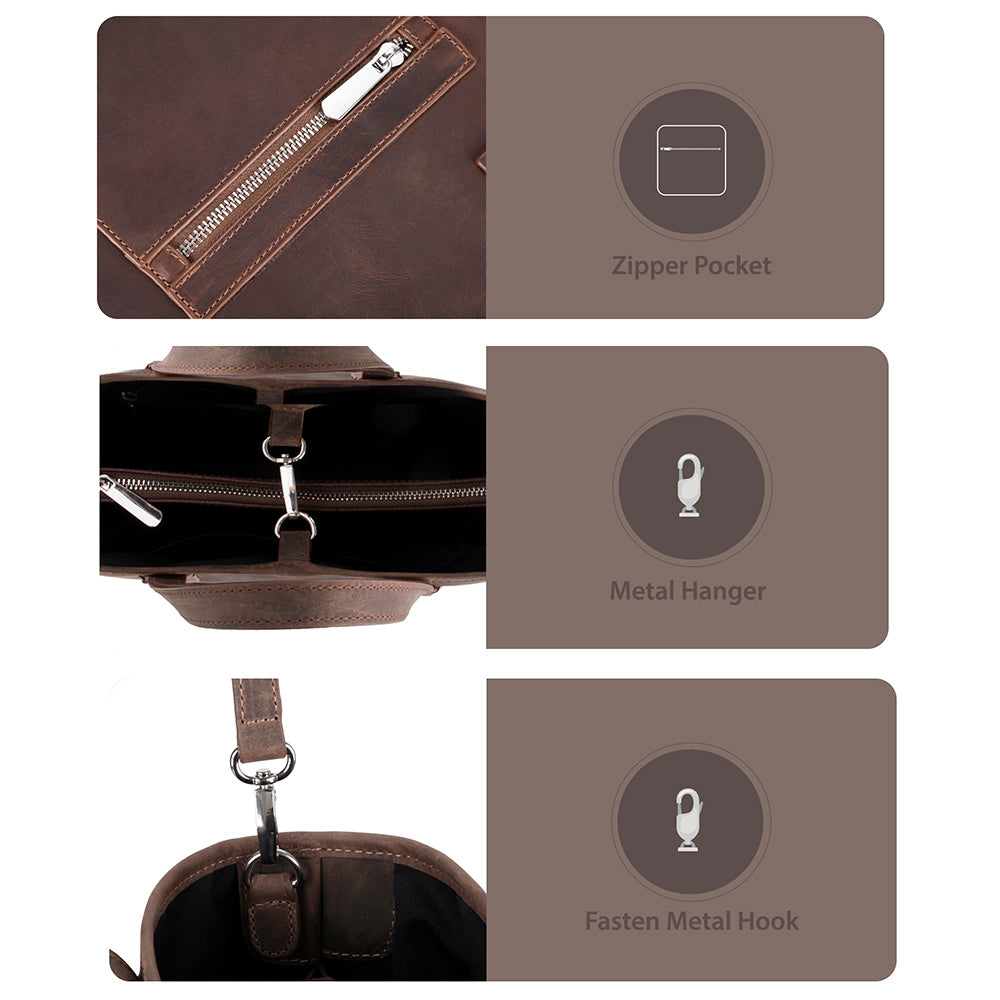 Mesa Leather Tote Bag for Women – Genuine Leather | TORONATA