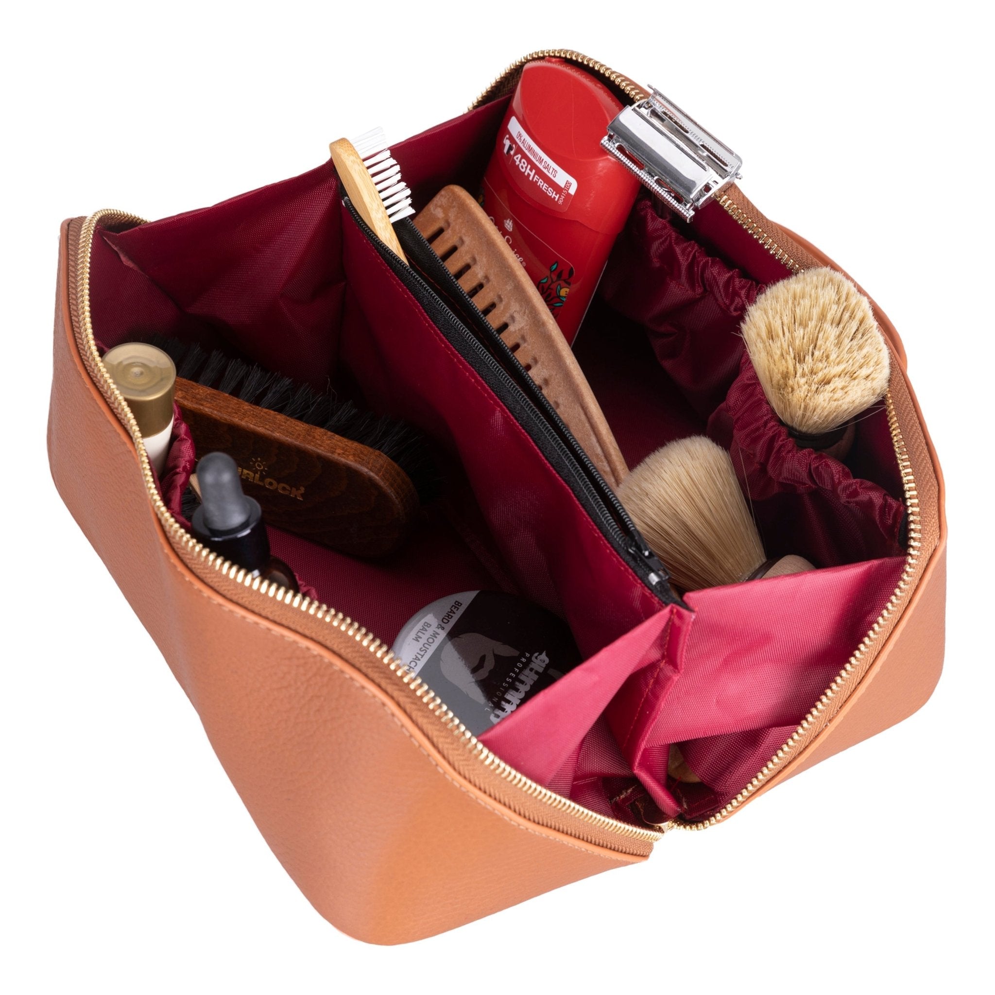 Haines Leather Cosmetic Bag – Stylish & Durable Makeup Bag for TravelTORONATA -