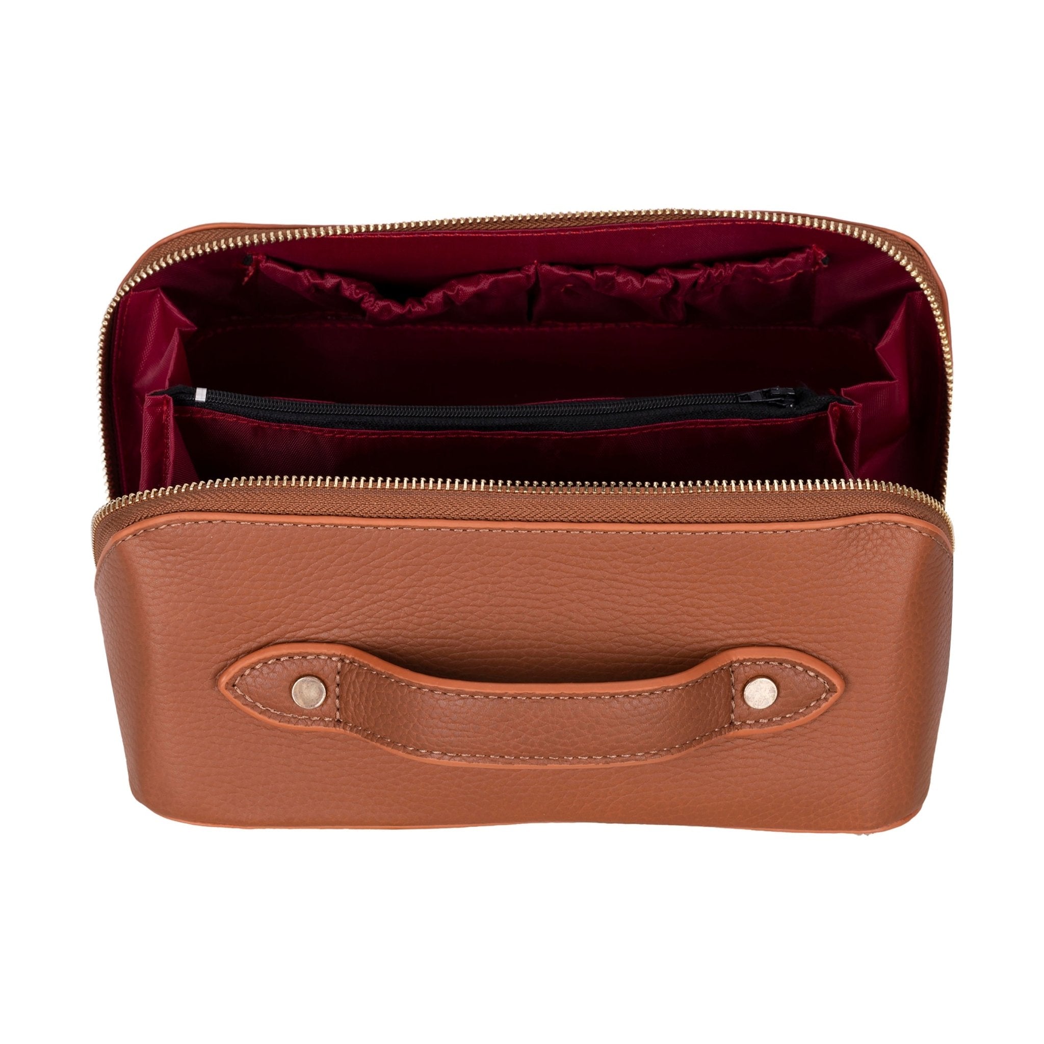 Haines Leather Cosmetic Bag – Stylish & Durable Makeup Bag for TravelTORONATA -