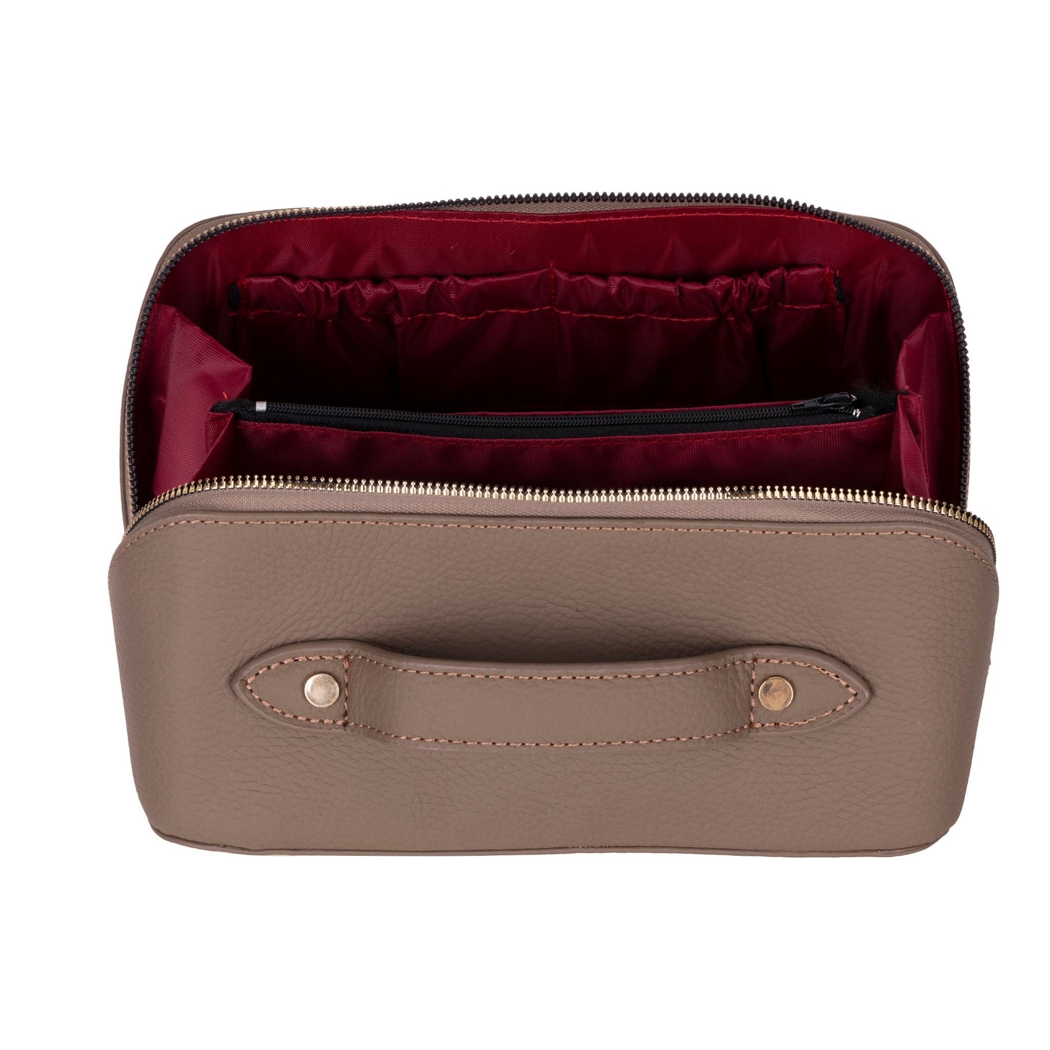 Haines Leather Cosmetic Bag – Stylish & Durable Makeup Bag for TravelTORONATA -
