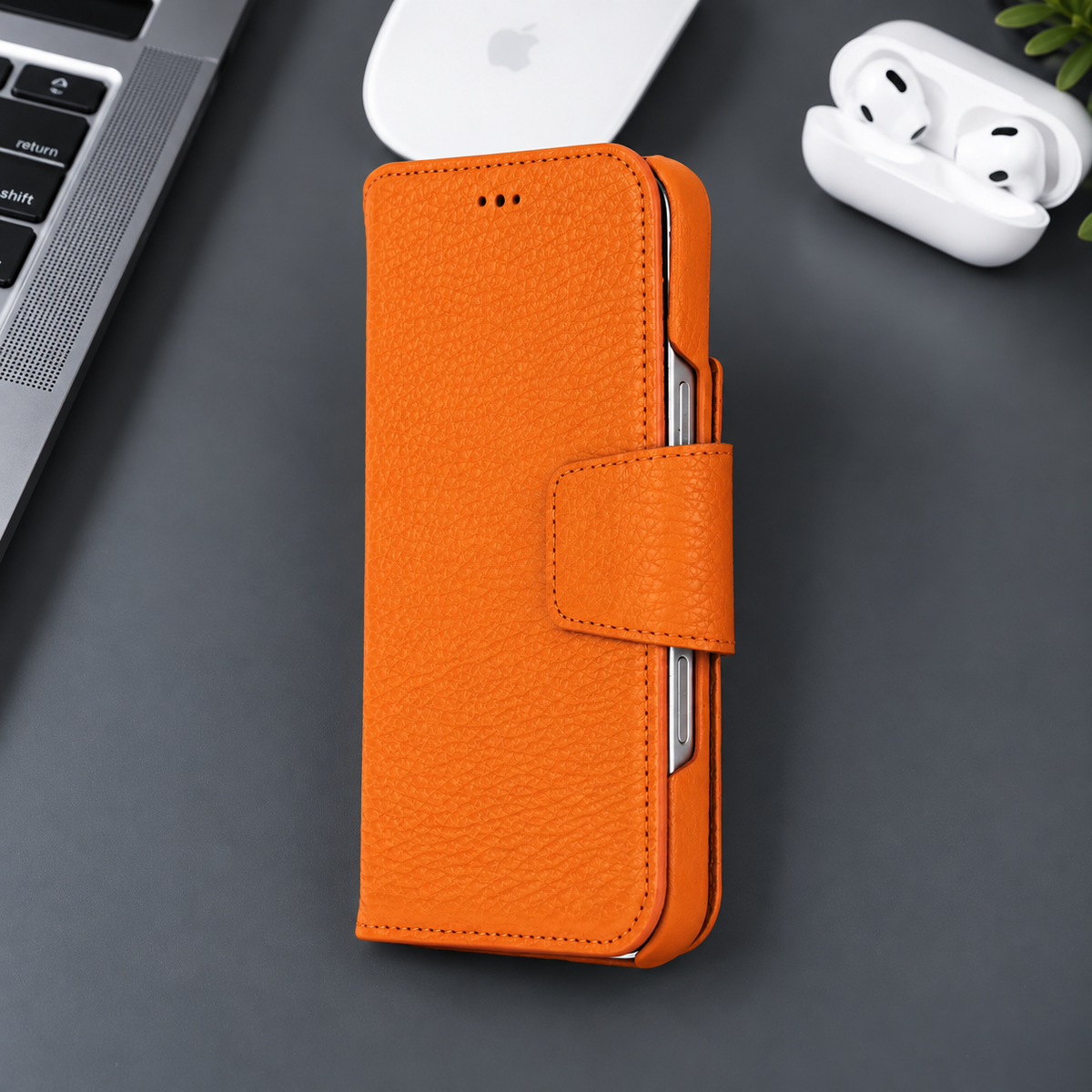 Brea iPhone 18 Pro Leather Wallet Case | TORONATA
