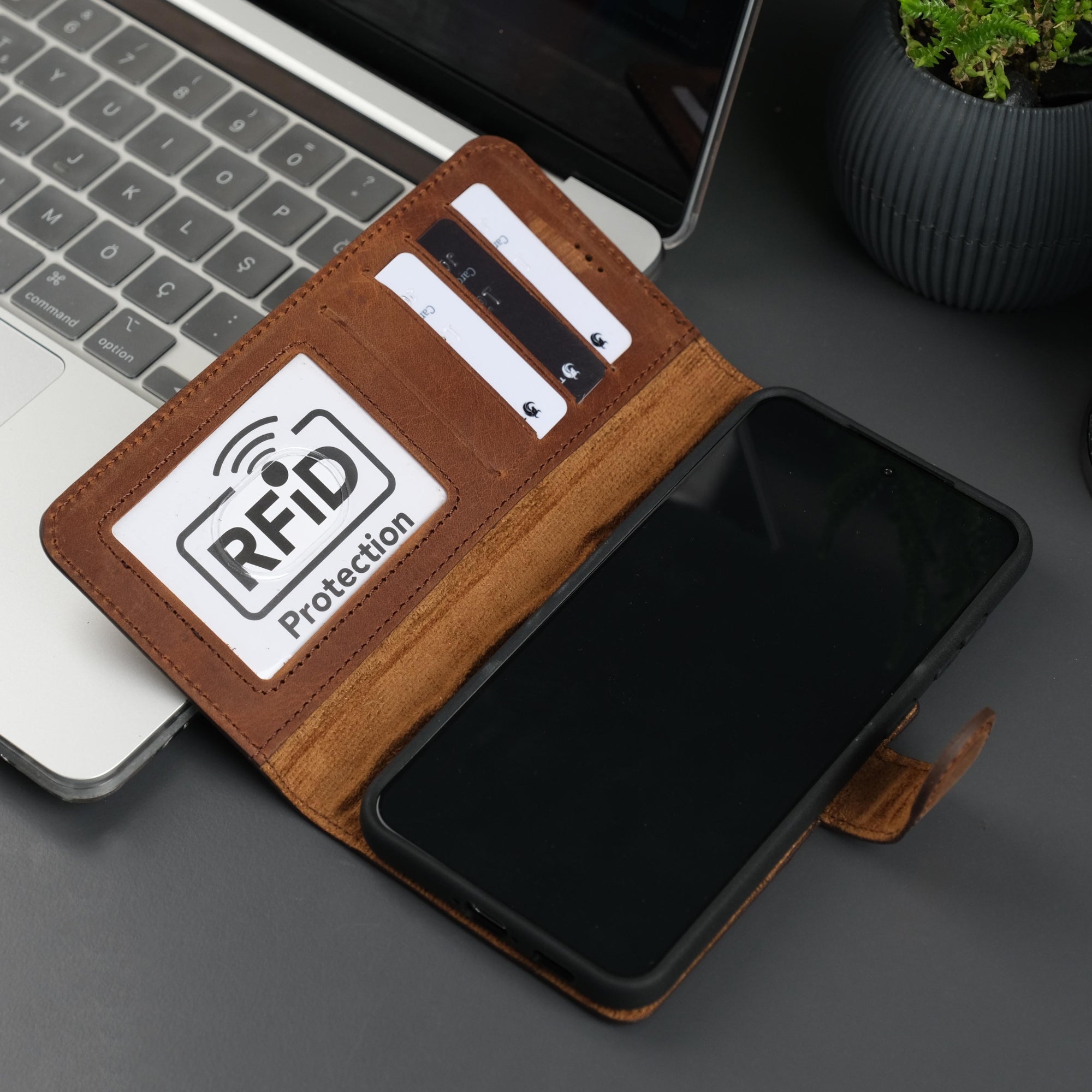 Leather Samsung Galaxy S25 Plus Wallet Case | BuffaloTORONATA -