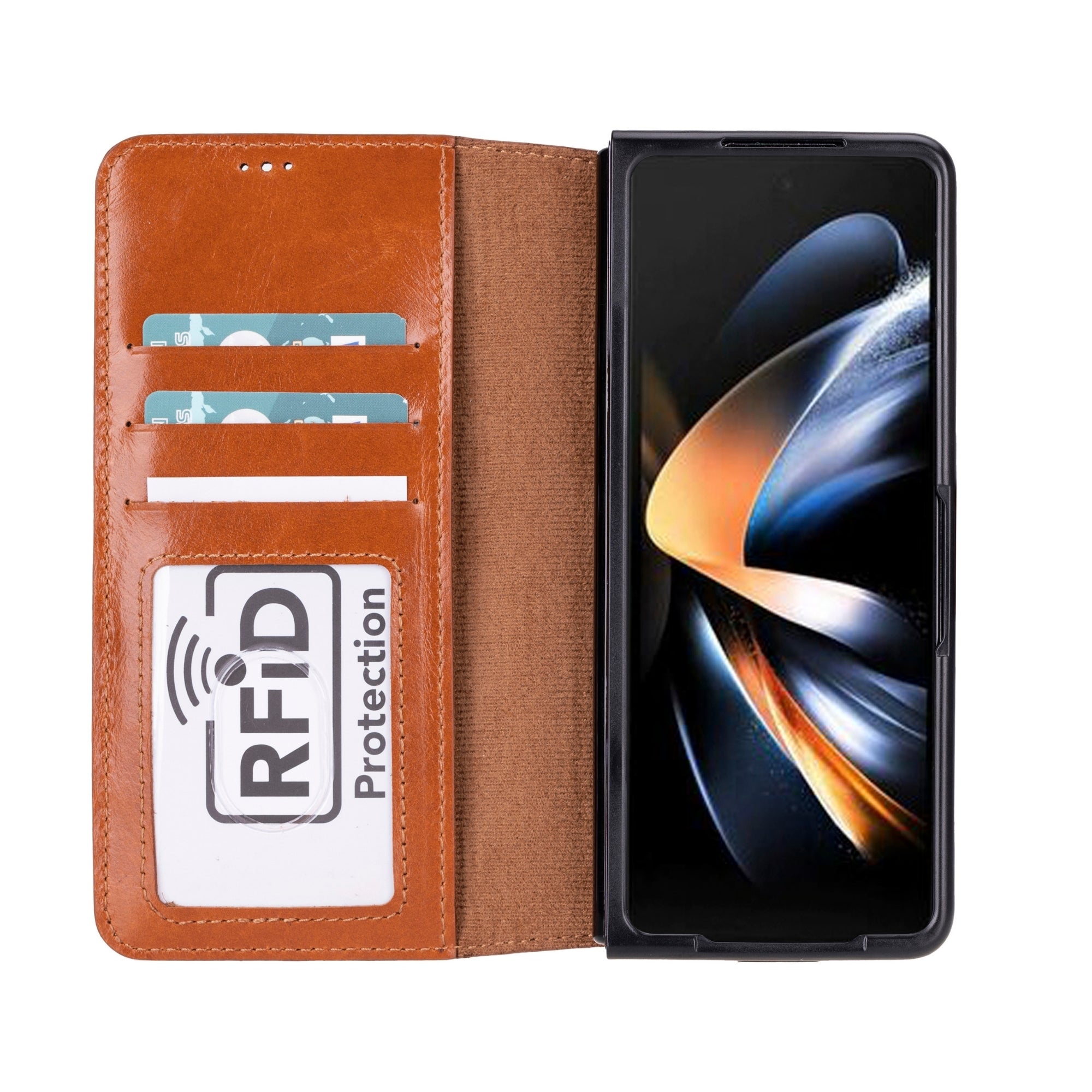 Orlando Samsung Galaxy Z Fold 5 Case - TORONATA - #color_tan