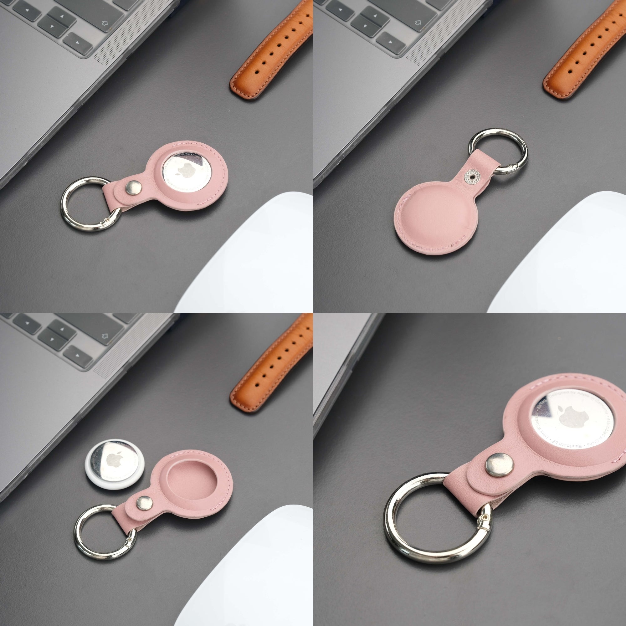 saratoga leather airtag holder - toronata -