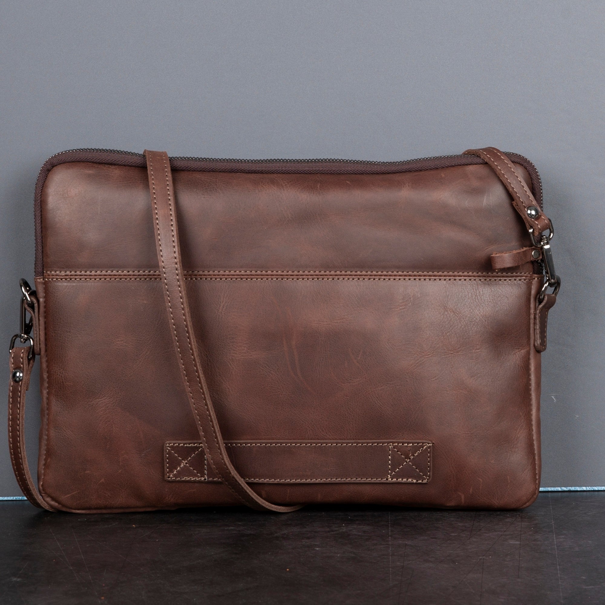 Seward Leather Laptop Bag with Shoulder Strap - MacBook Sleeve 14" & 16"