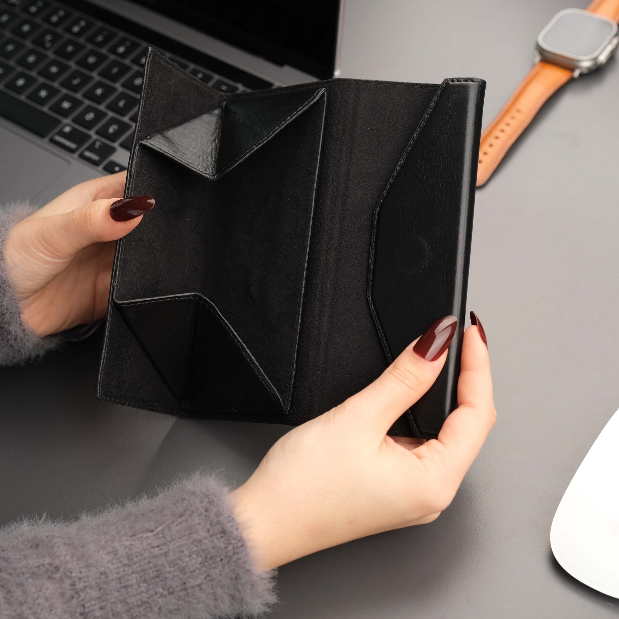 triangle leather cases for eyeglass or sunglasses - toronata -