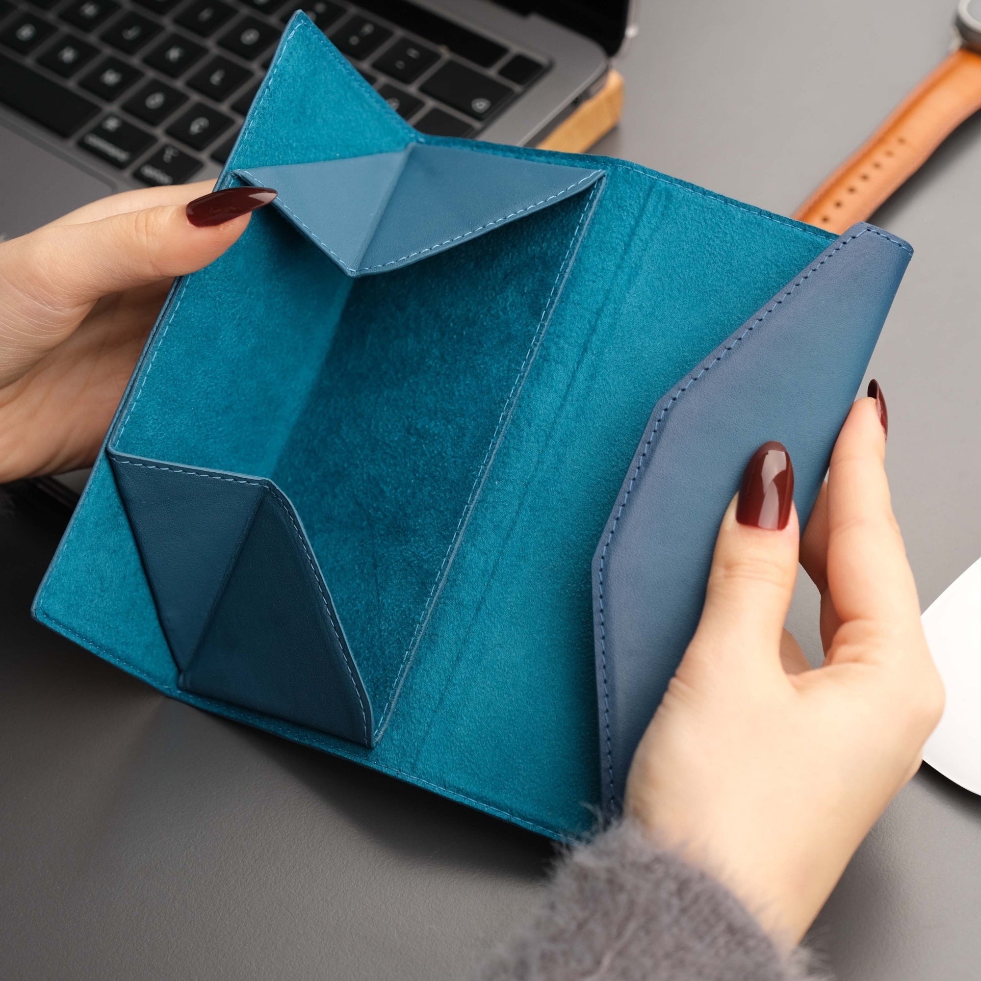 triangle leather cases for eyeglass or sunglasses - toronata -