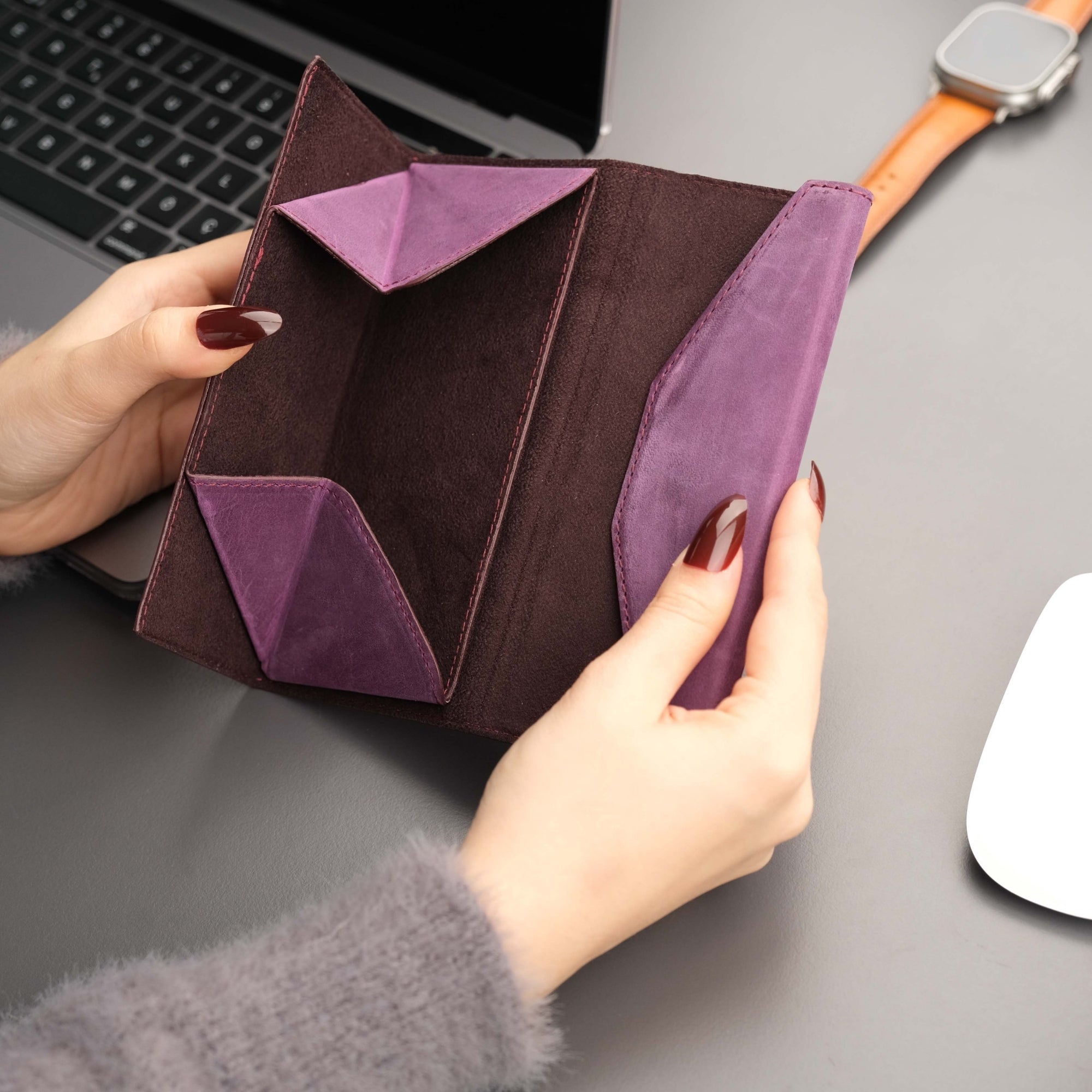 triangle leather cases for eyeglass or sunglasses - toronata -