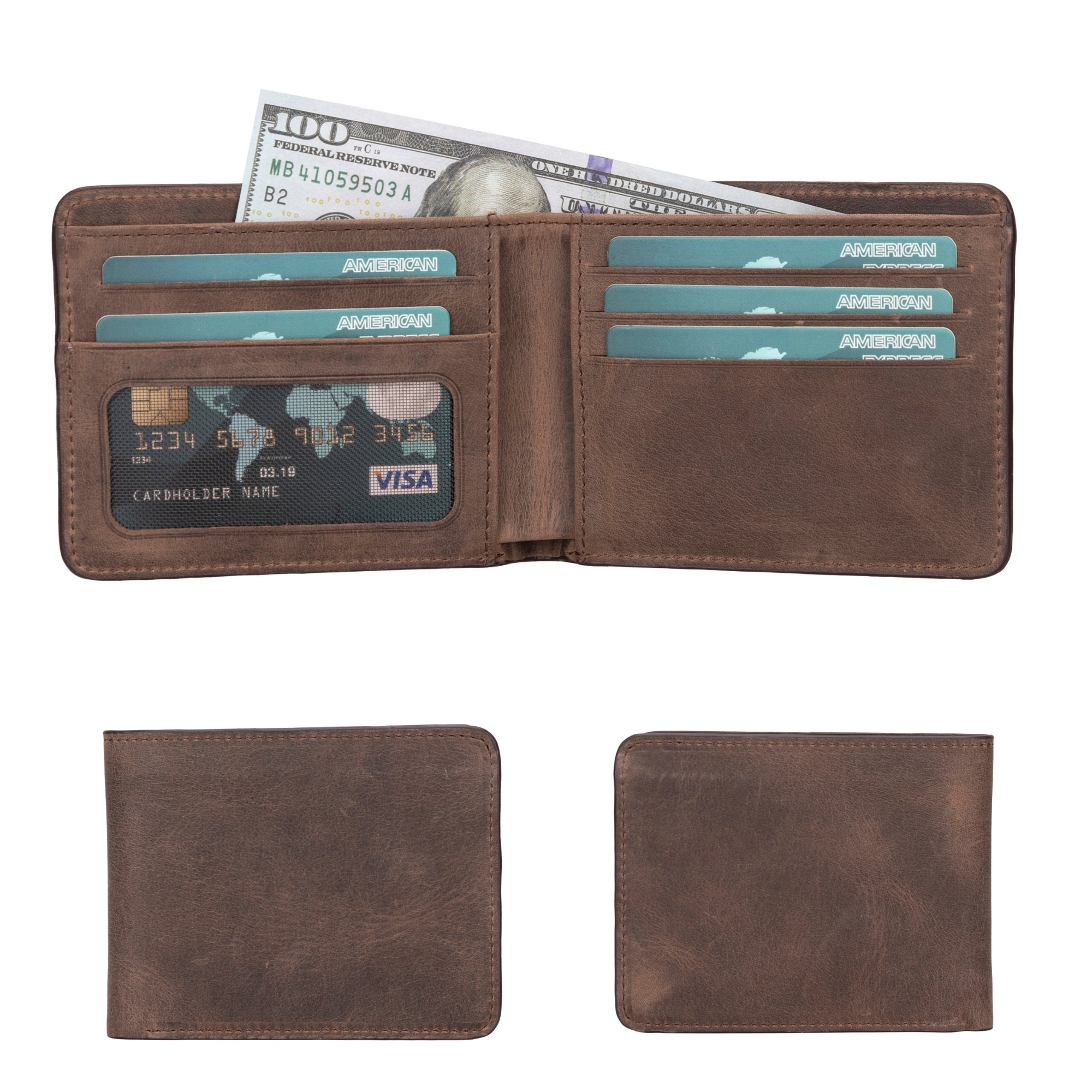 Arvada Handmade Bifold Leather Men Wallet - TORONATA -