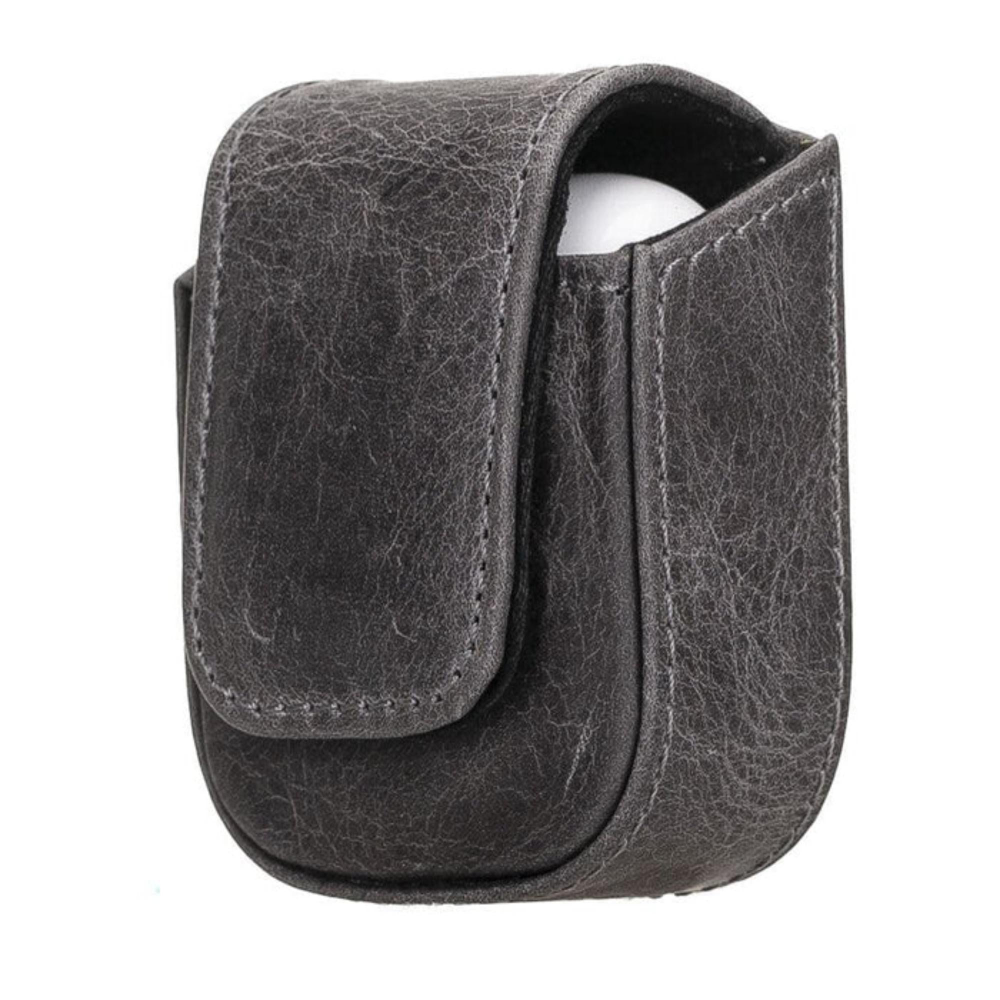 aurora luxury leather airpods case with attached wrist strap - toronata -