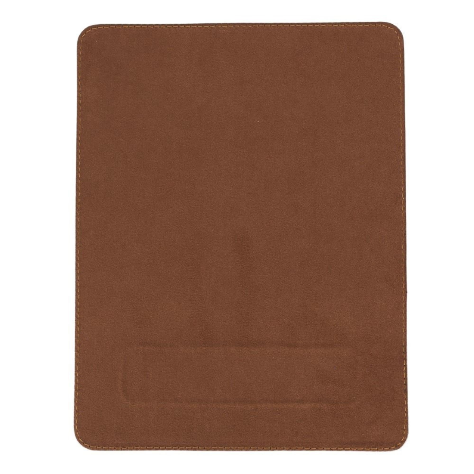 boulder full-grain leather mouse pad with hand support - toronata -