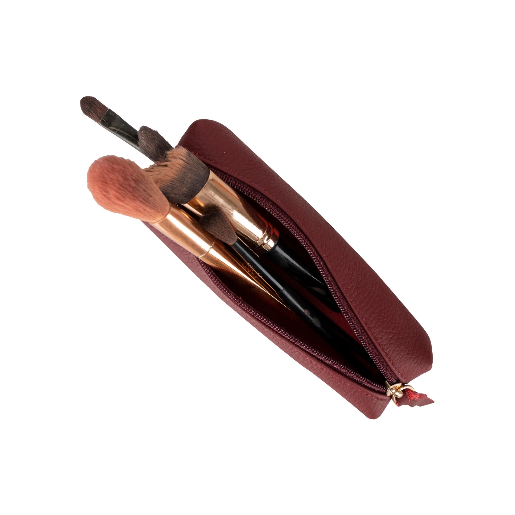 Centennial Multipurpose Leather Pencil Case and Makeup Bag - TORONATA -