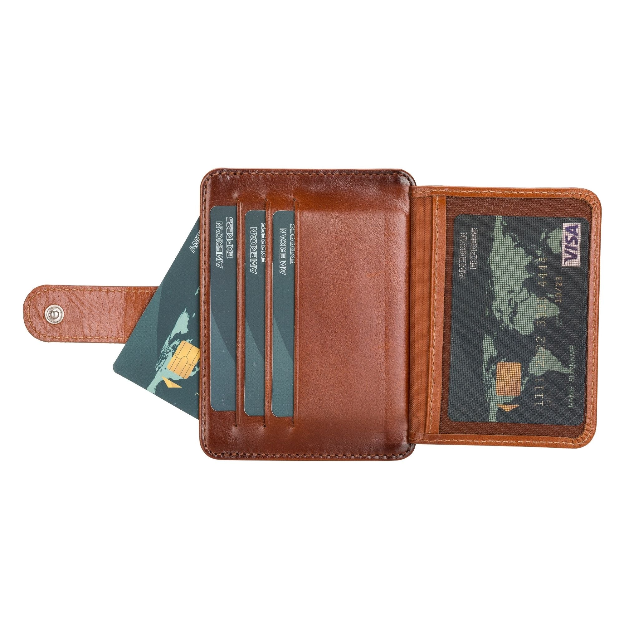 Cortez Handcrafted Leather Slim Wallet with Card Holder - TORONATA - #color_tan